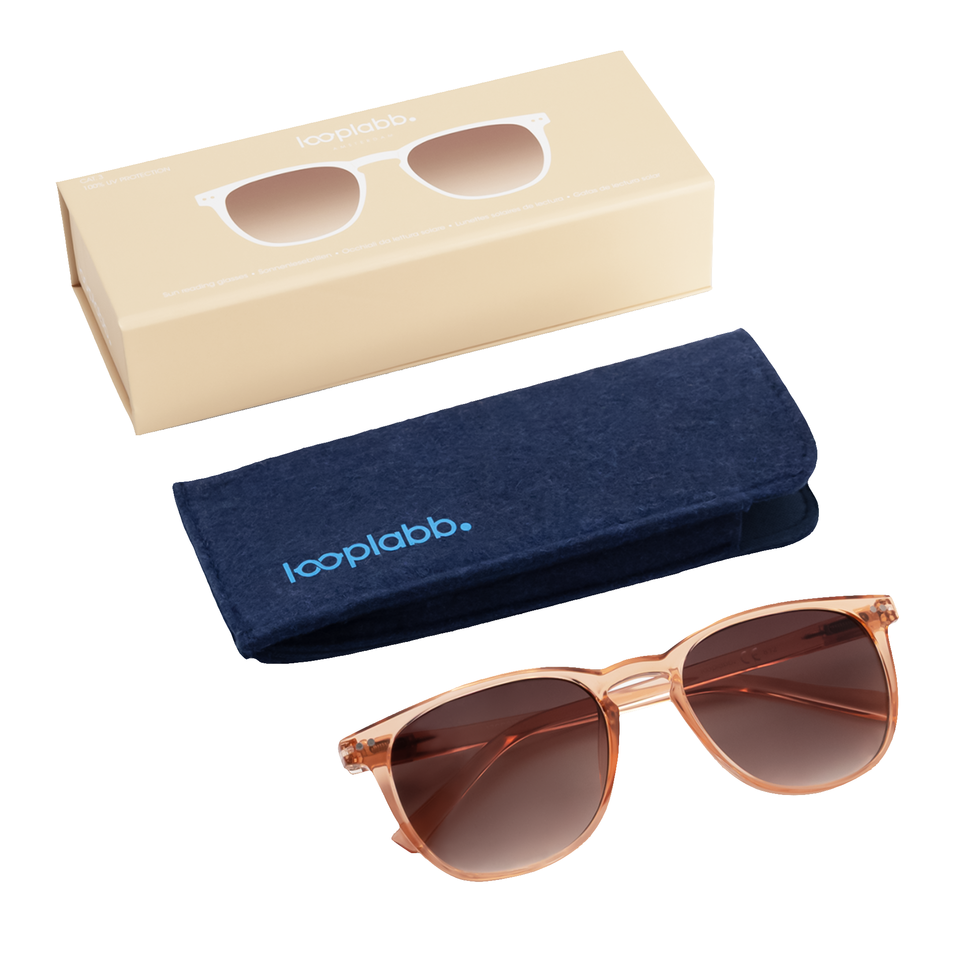 Looplabb Sonnenbrille THE GEORG SUN Crystal Champagne