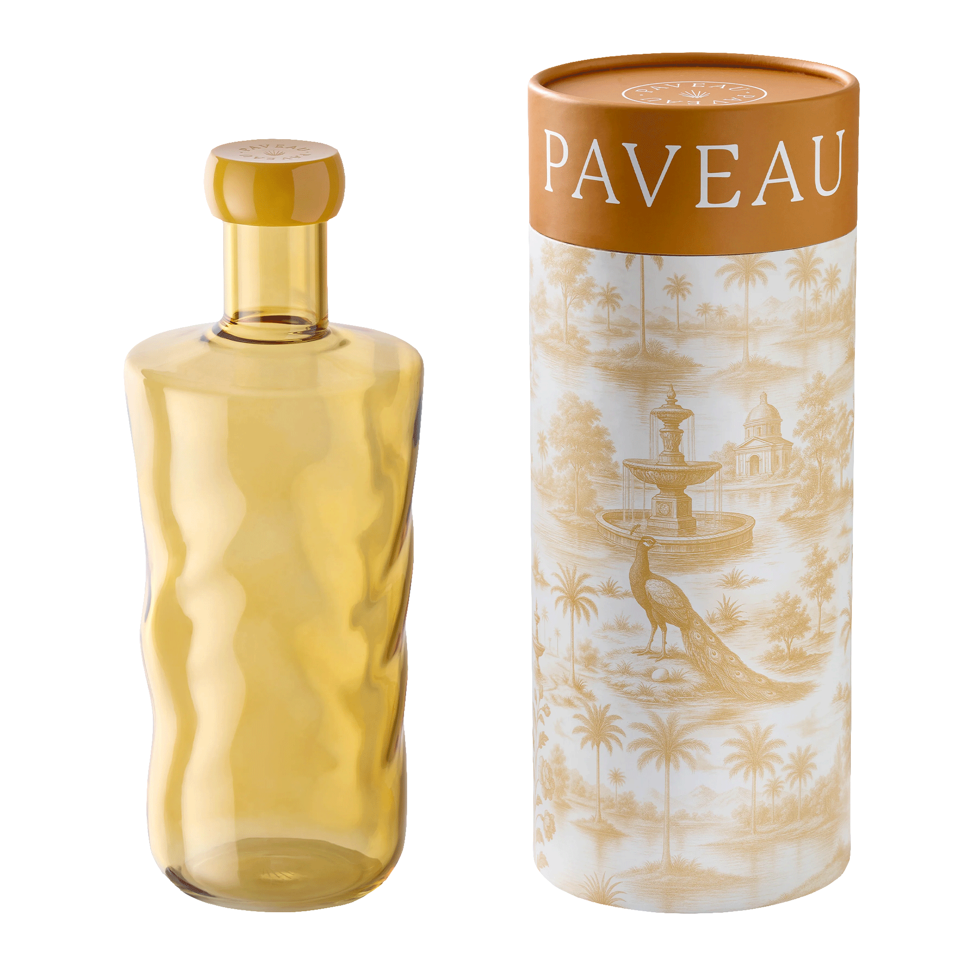 Glass bottle Dune 1.25 l, Flasche, Glasflasche, goldfarben, Dekorativ, Parfümflasche