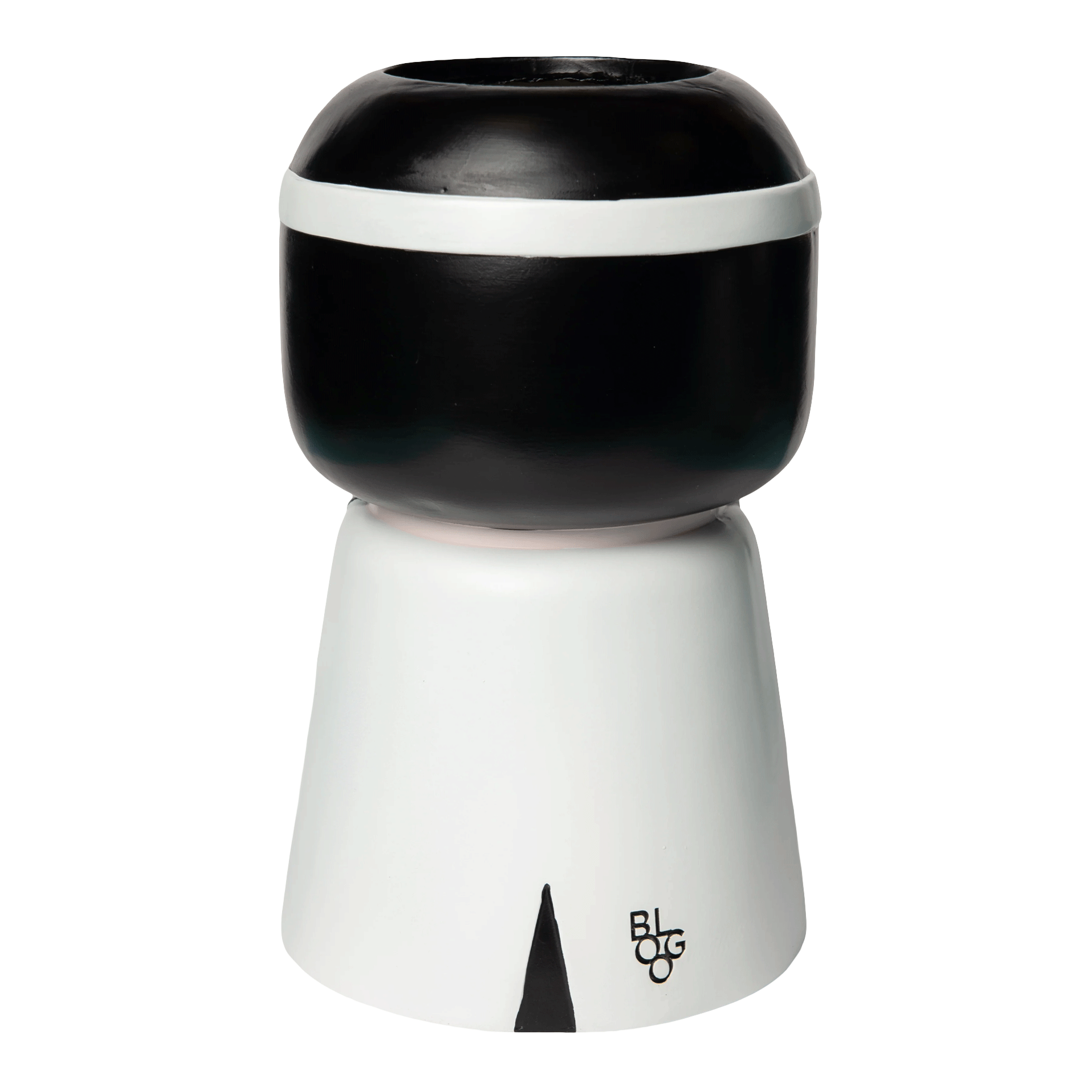 Vase Icon 26 cm, figurine, Blender, schwarz-weiß, Halter, Deko
