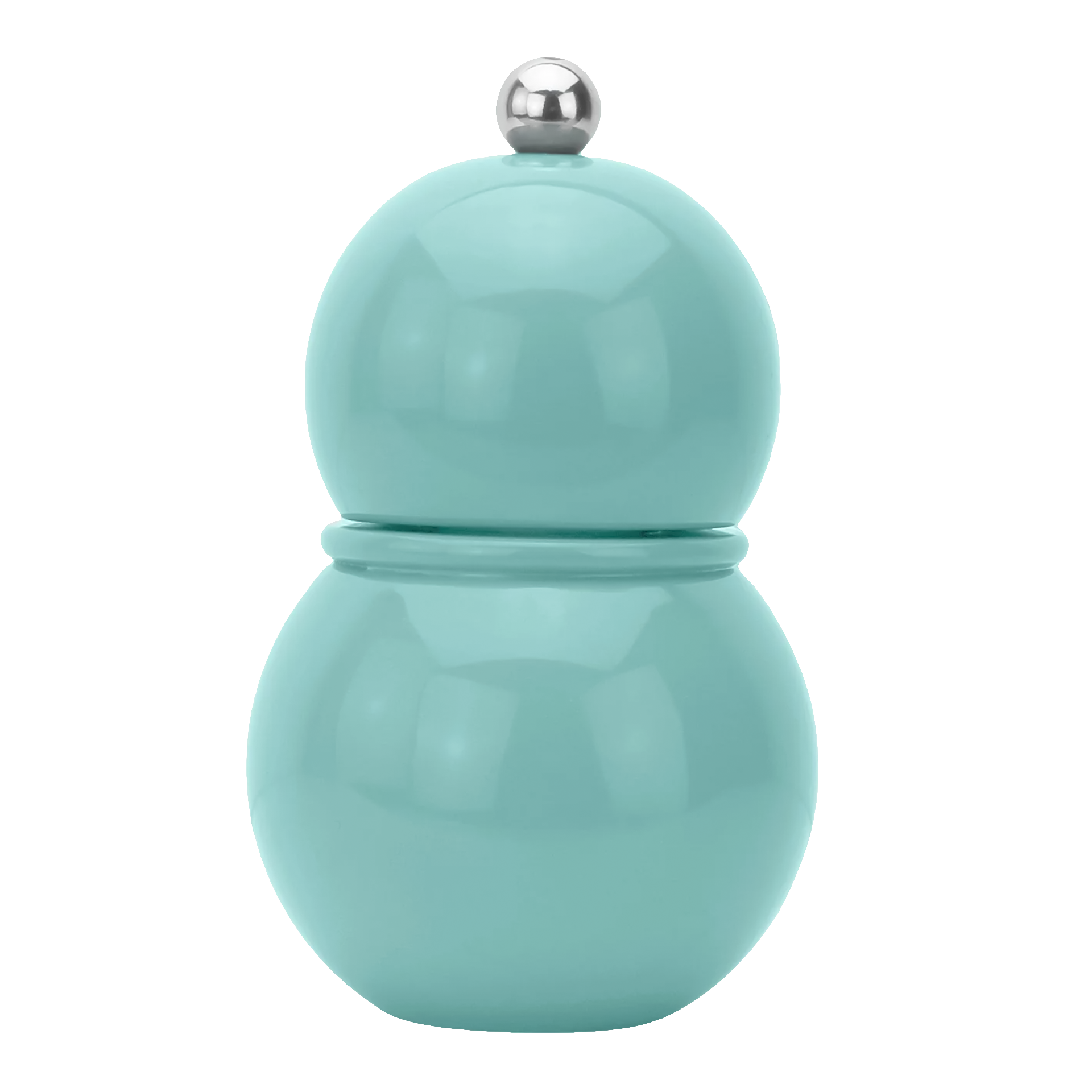 Salt- Pepper Mill Eau de Nil 12 cm, Pfeffermühle, Salzstreuer, Gestapelt, Türkis, Keramik