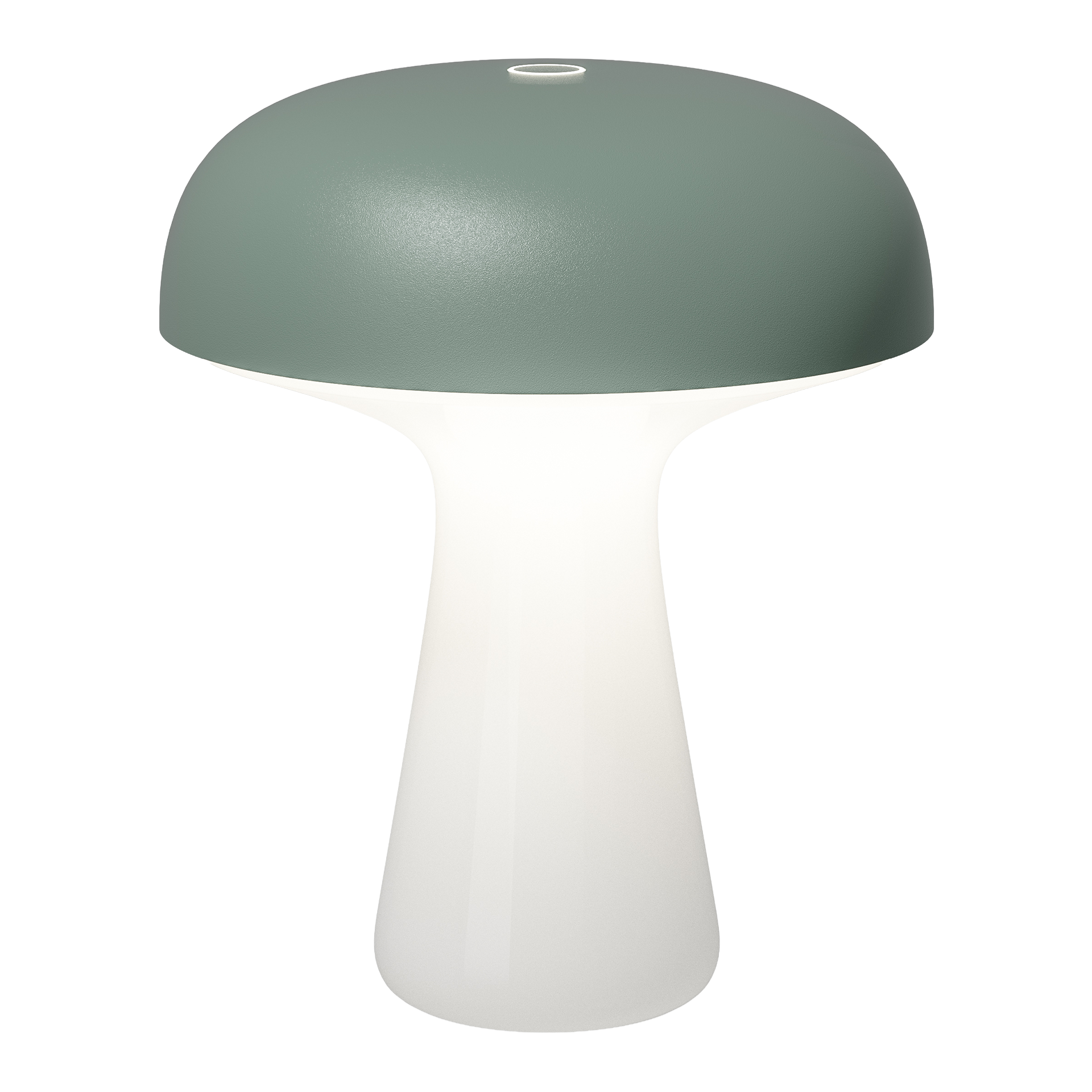 Rechargeable LED table lamp dimmable olive green, mushroom, Lampe, Dekor, weiß, grün-grau