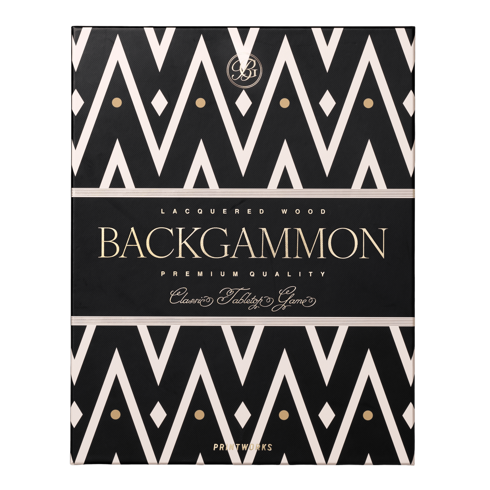 Backgammon Lackiert Schwarz
