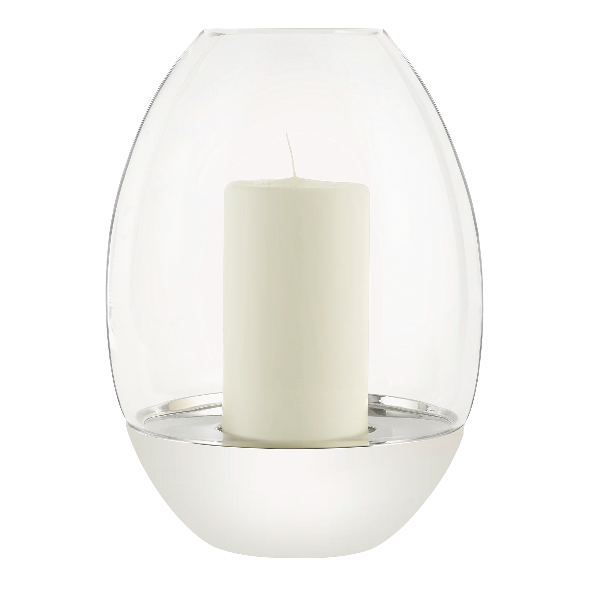Hurricane 27 cm, LED-Lampe, Vase-Lampe, Küchendesign, Glasgehäuse, weiß