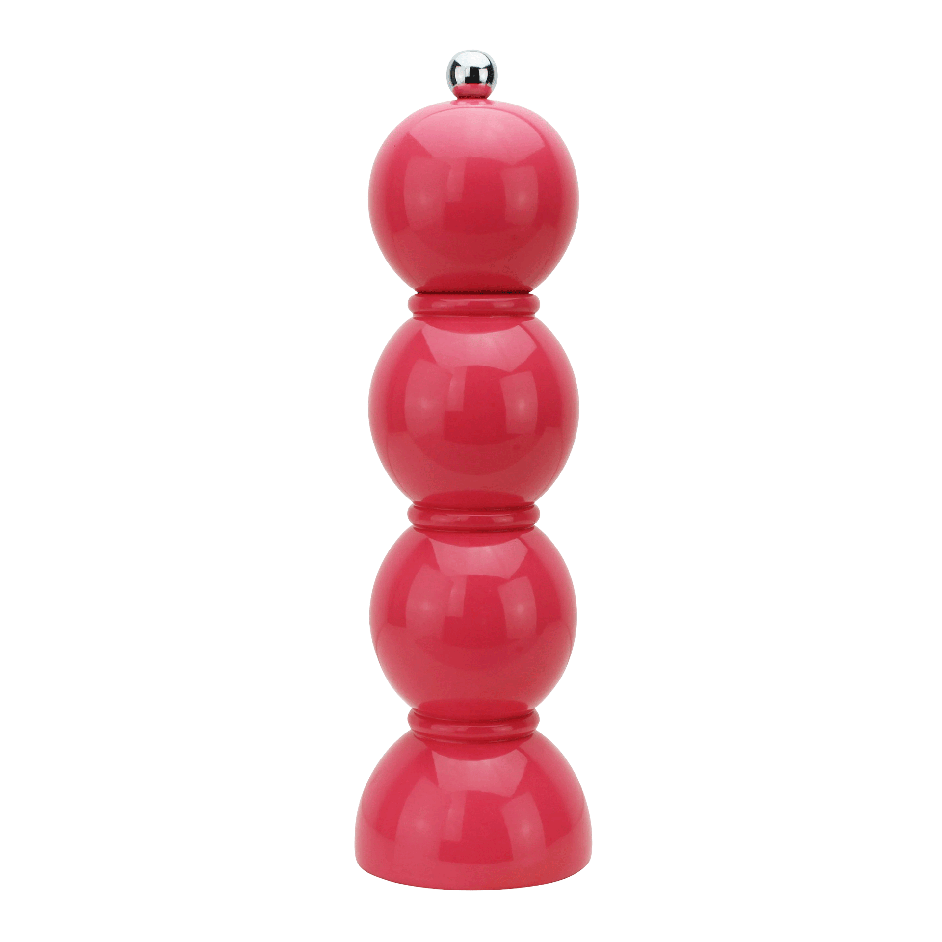 Salt- Pepper Mill watermelon pink 24 cm, Pfeffermühle,  Gewürzmühle,  Rot,  Zylindrisch,  Dreier-Design