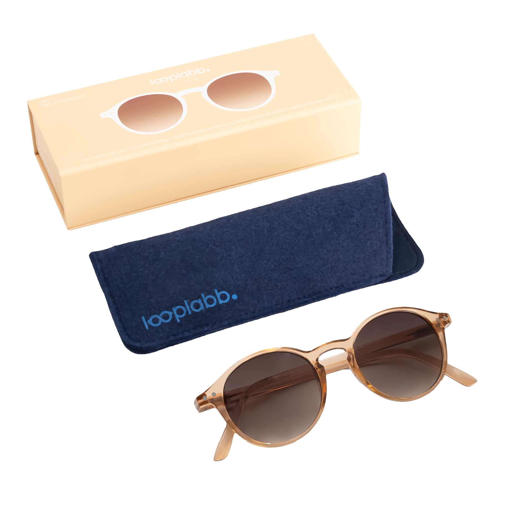 Looplabb Sonnenbrille FAUST SUN Crystal Champagne