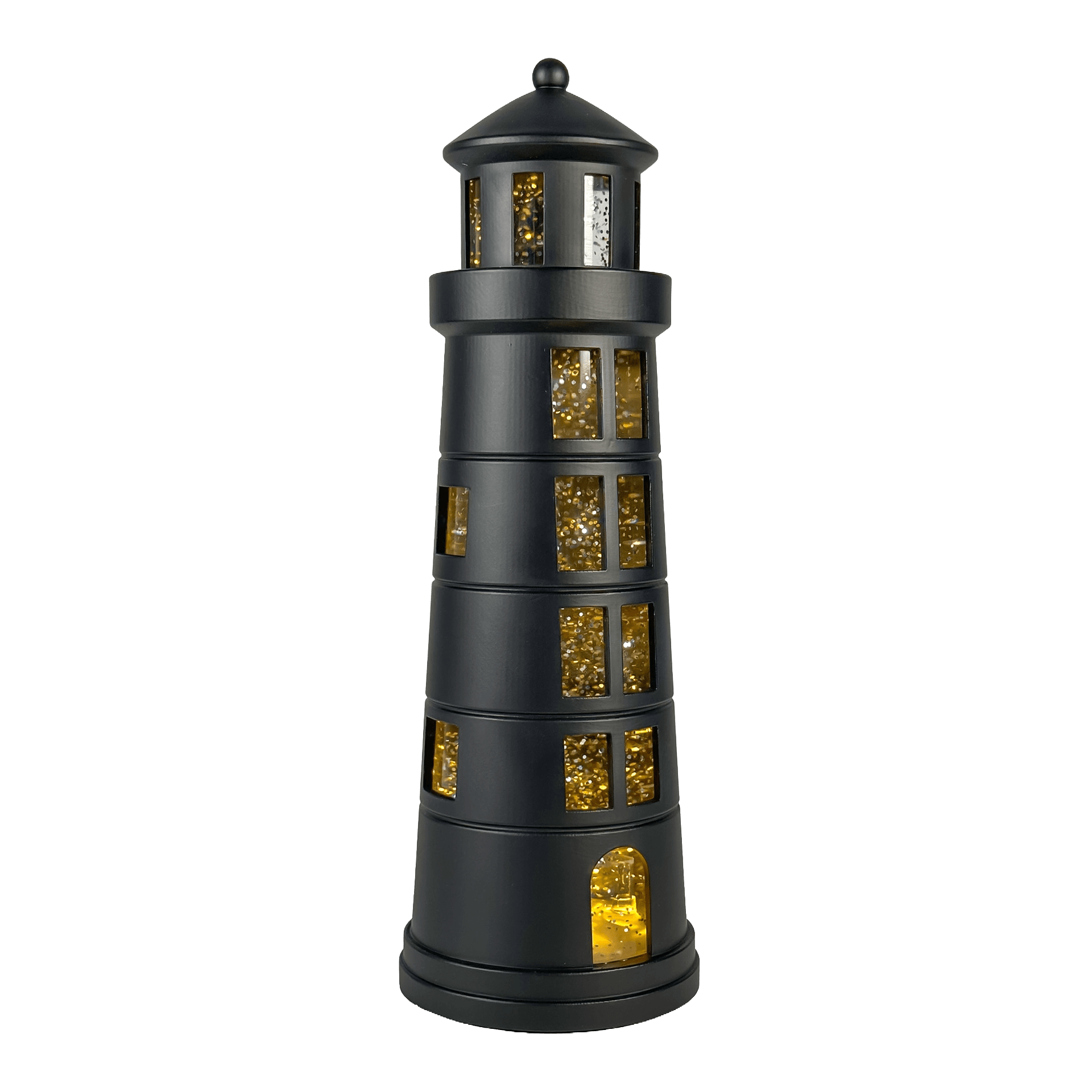 Sompex GLAMOR LIGHTHOUSE LED Dekolame Leuchtturm schwarz