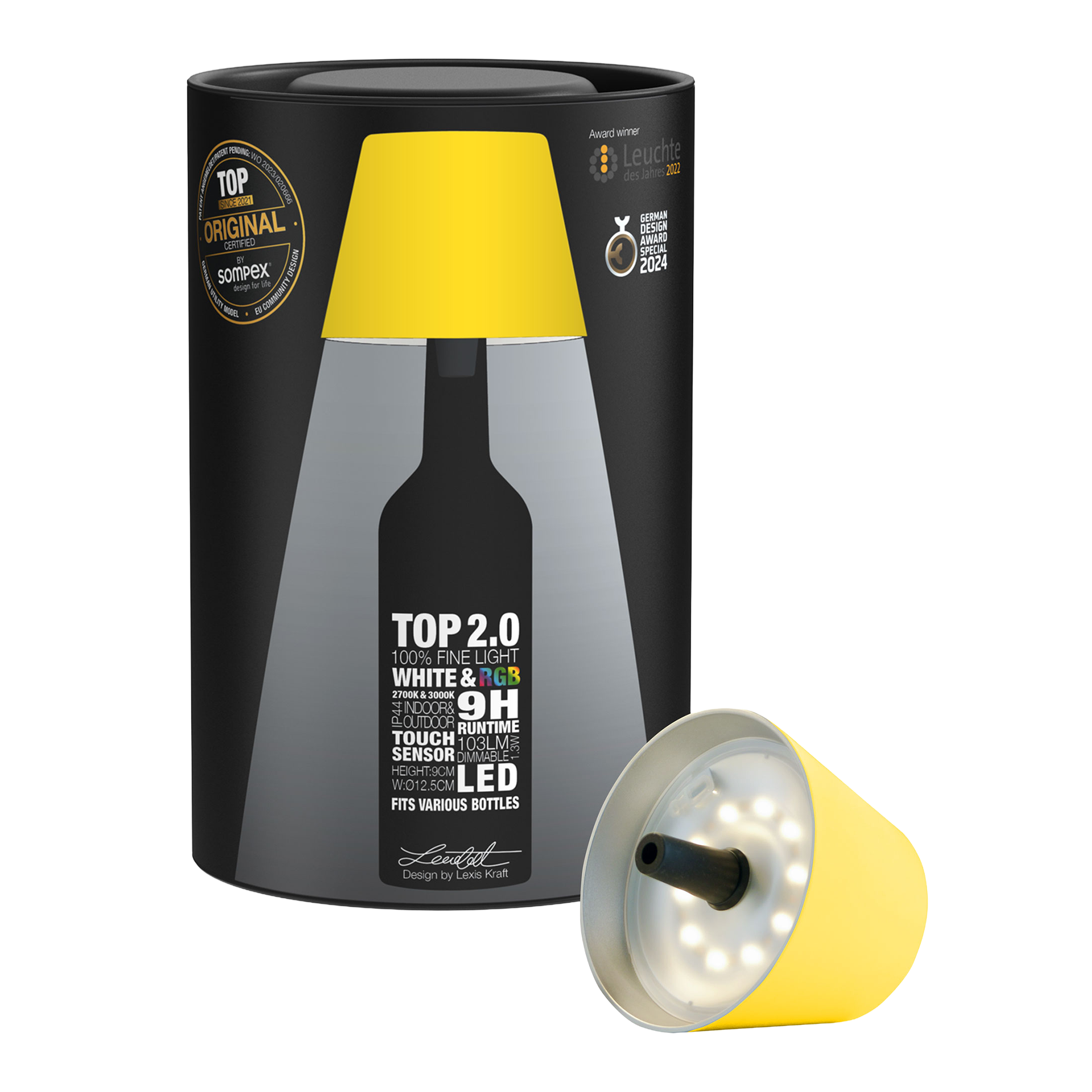 LED Bottle Light Dimmable Yellow