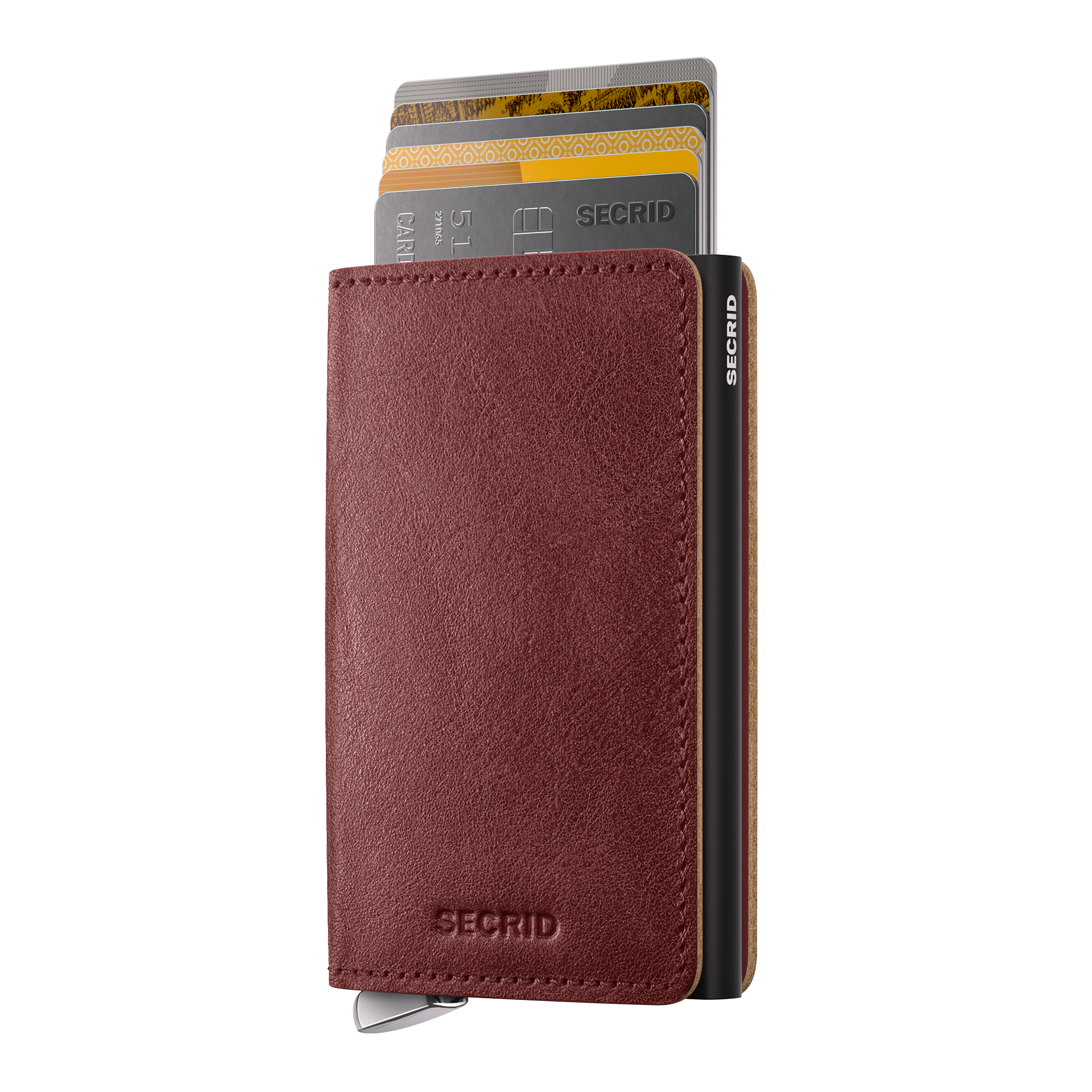 Premium Slimwallet+ Brown, wallet, card holder, Leder, braun, Mehrfachfach-Card