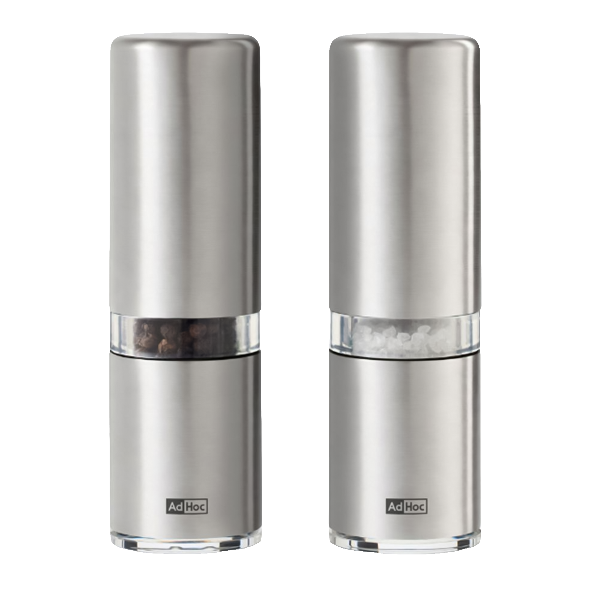 Salt & Pepper Mill Set Stainless Steel, Salz-/Pfefferstreuer, Streuer, Stahl, Edelstahl, Küchenzubehör