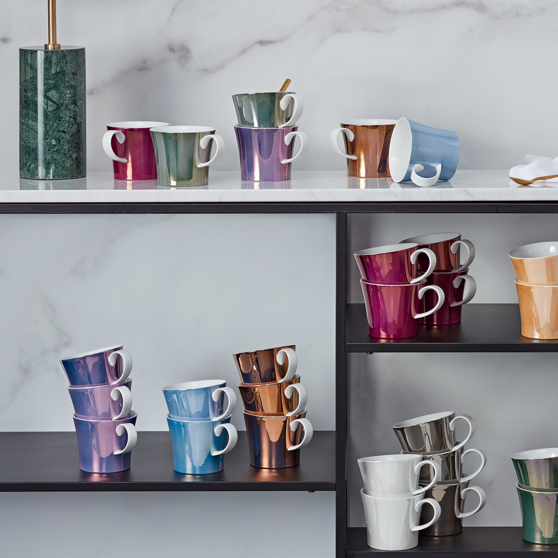 Breakfast Cup Charlottenburg 0.30 l, Tassen, Becher, Keramik, Mehrfarbig, Glanzfinish