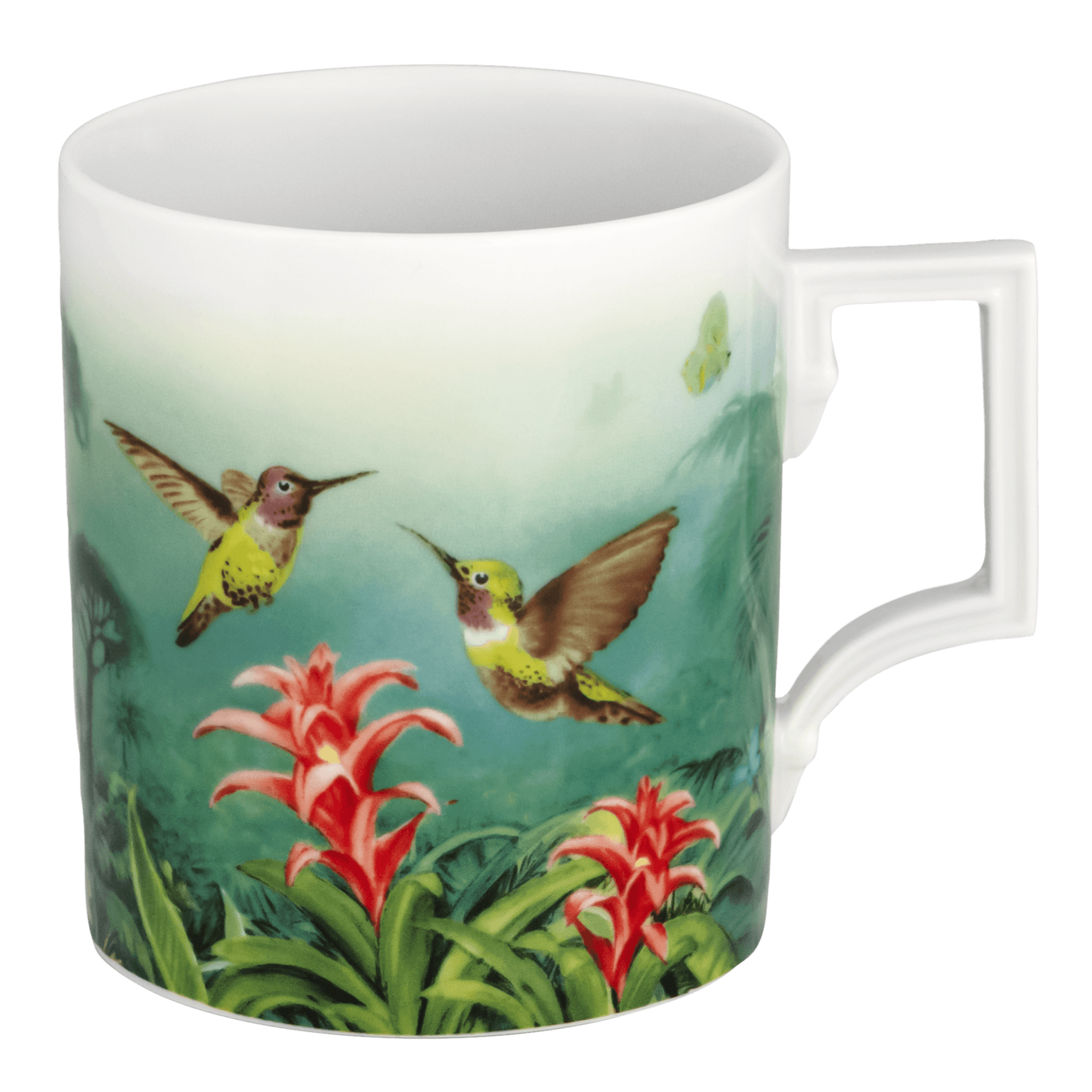 Meissen Amazonas Collection Henkelbecher Kolibris