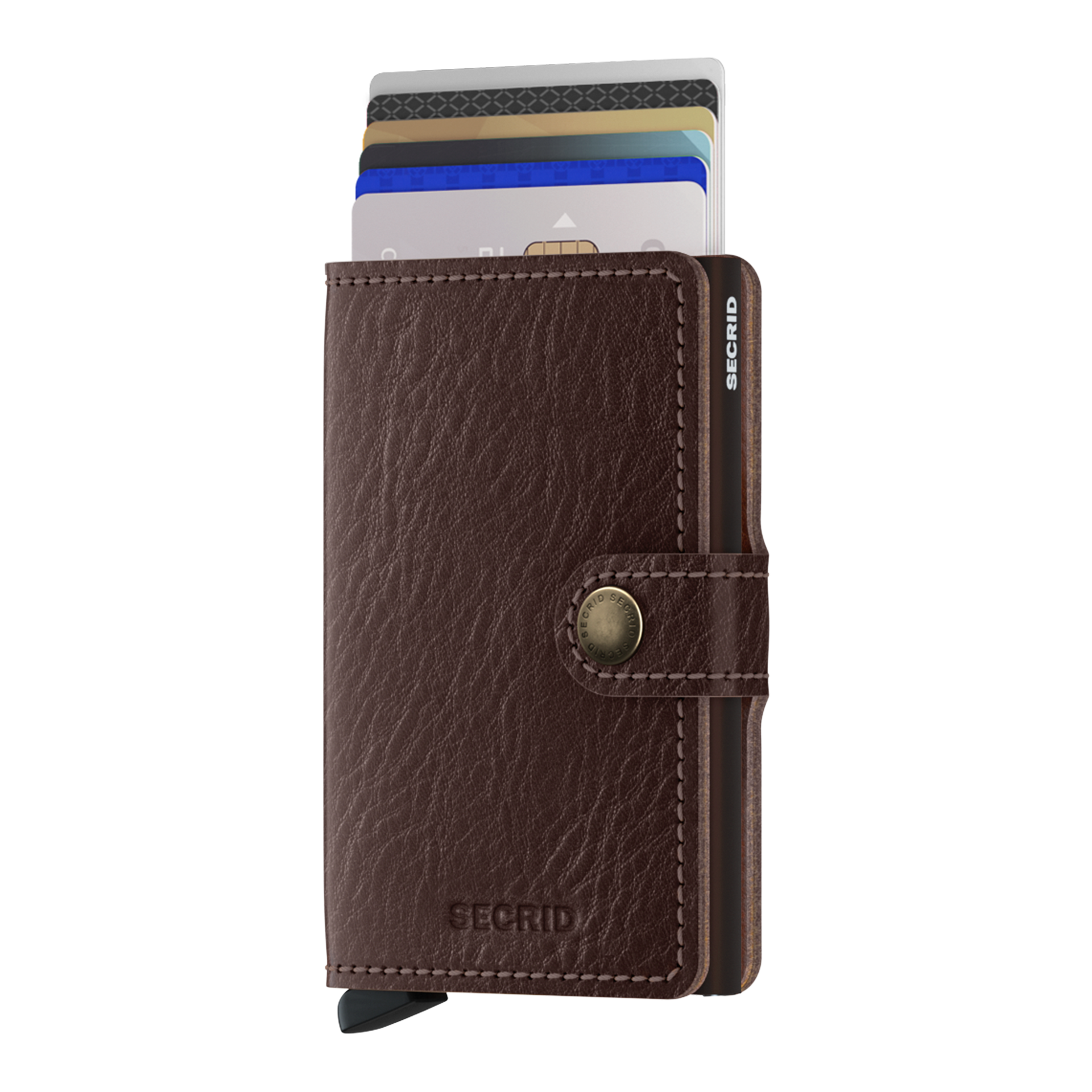 Secrid Miniwallet Veg Espresso/Braun, H wallet, Kreditkartenetui, Leder, Brieftasche, Cardholder