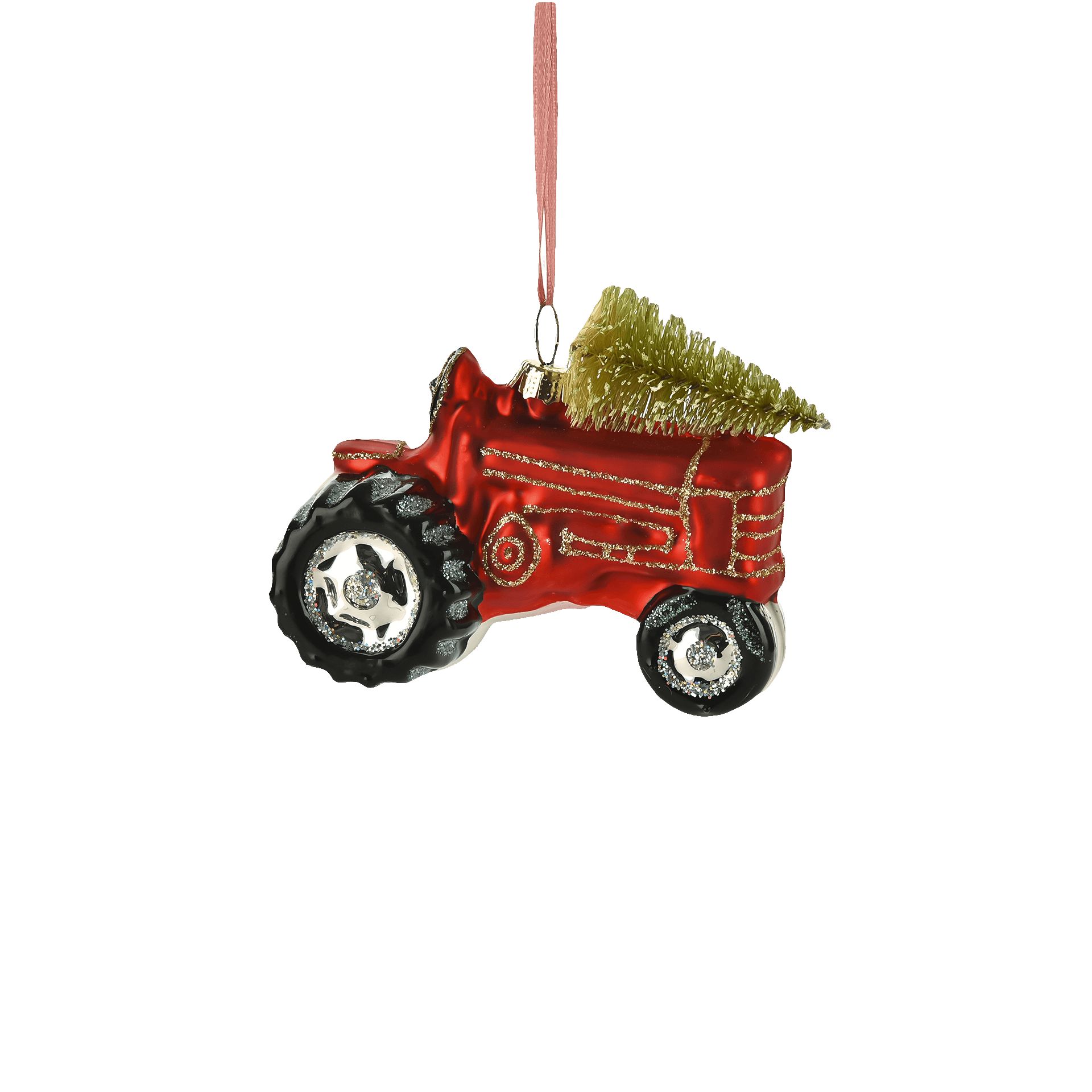 Gift Company Hänger Traktor mit Weihnachtsbaum