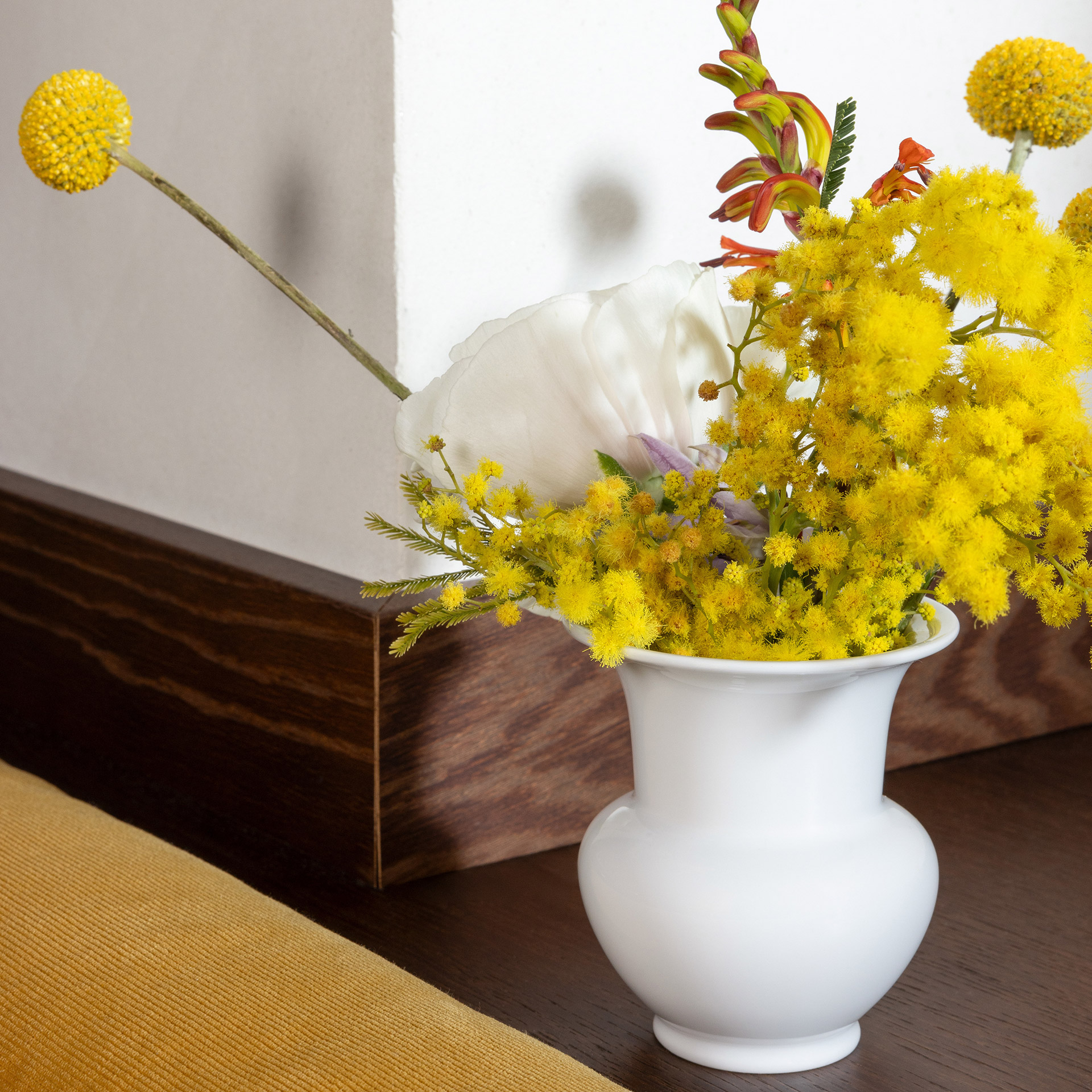 Vase 3, Blumenstrauß, Vase, Gelb, Schnittblumen, Dekoration