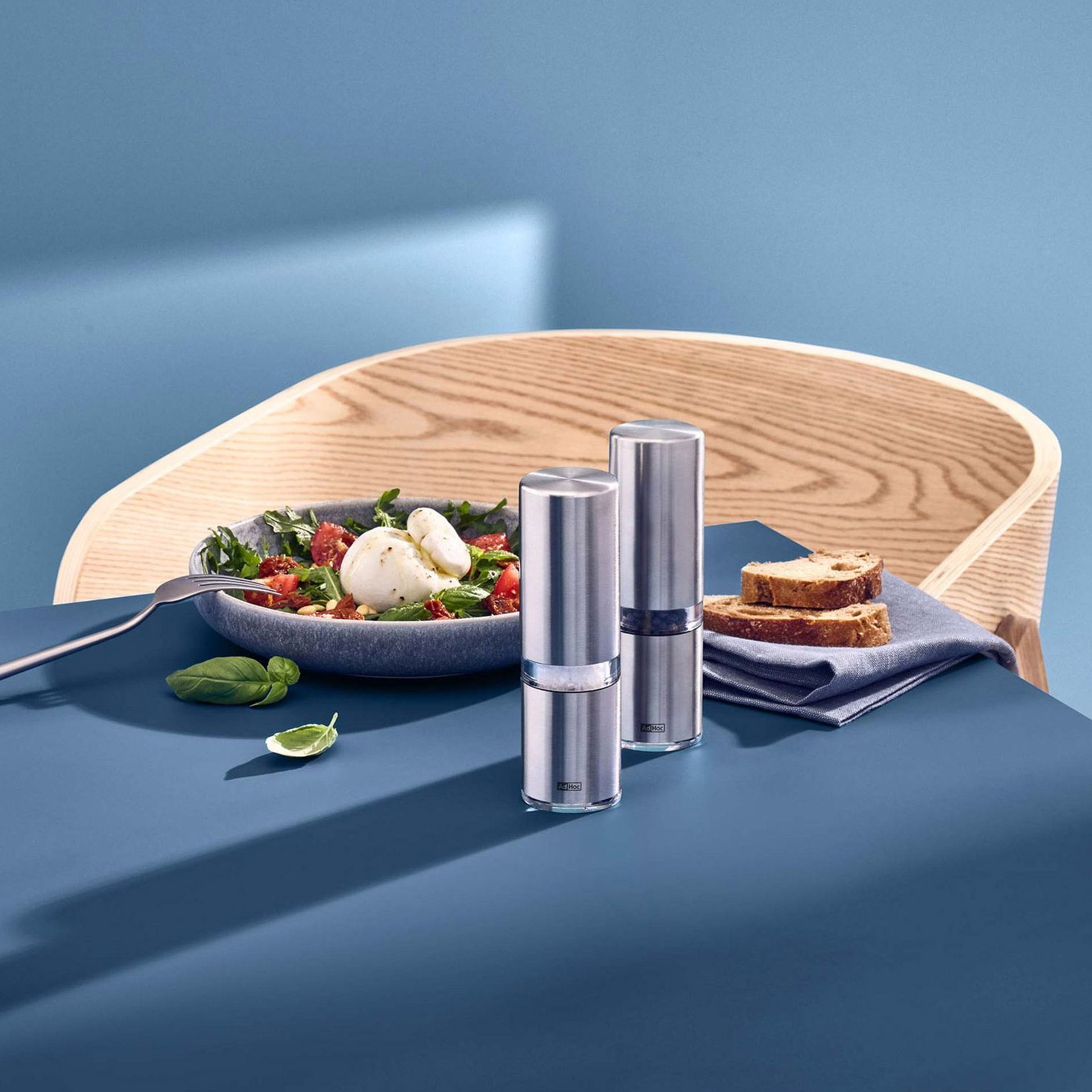 Salt & Pepper Mill Set Stainless Steel, Salz, Pfeffer, Salz- und Pfeffer-Set, Küchenzubehör, Grinder-Set
