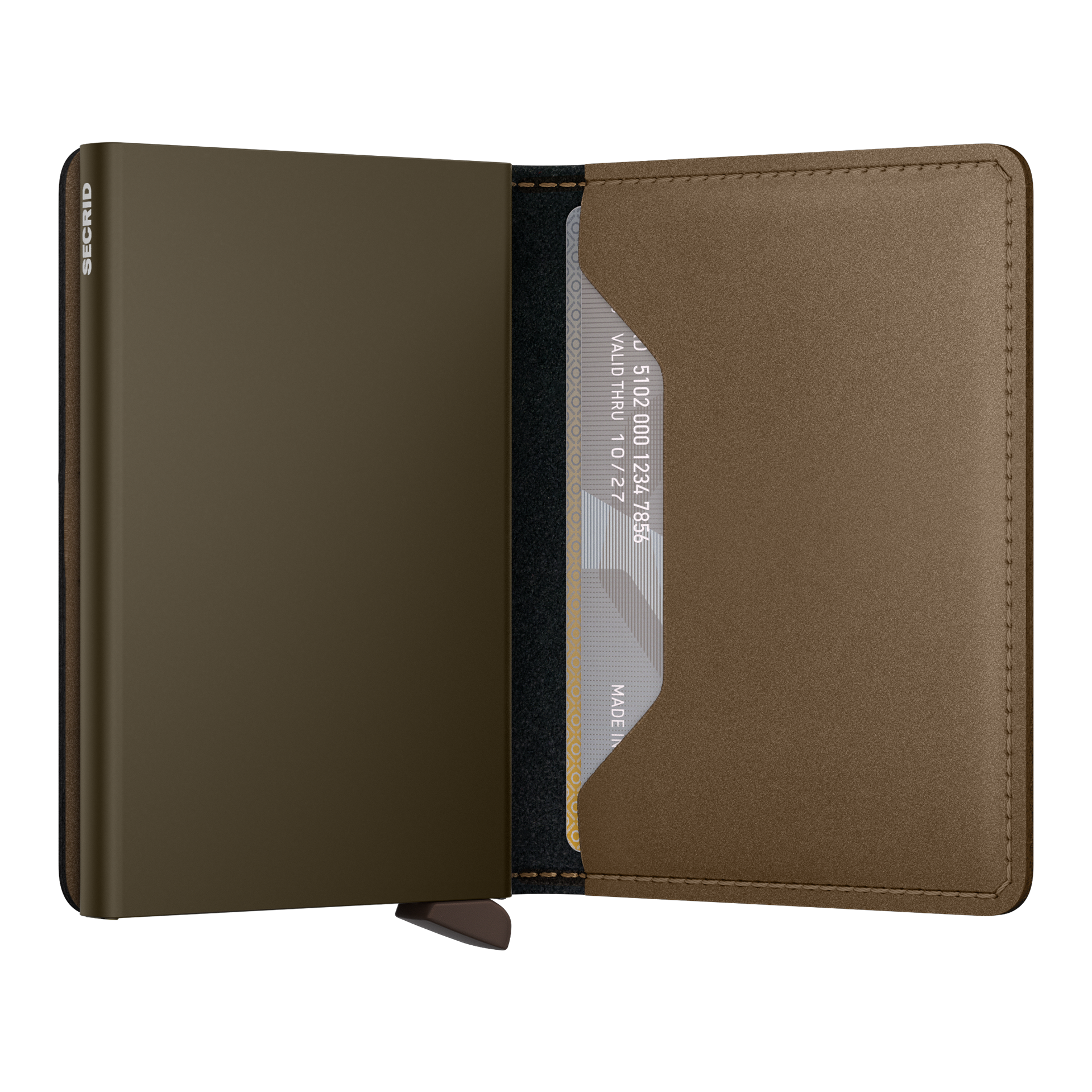 Slimwallet Bronze, Geldbörse, Portemonnaie, Kartenhalter, Geldbeutel, Braun