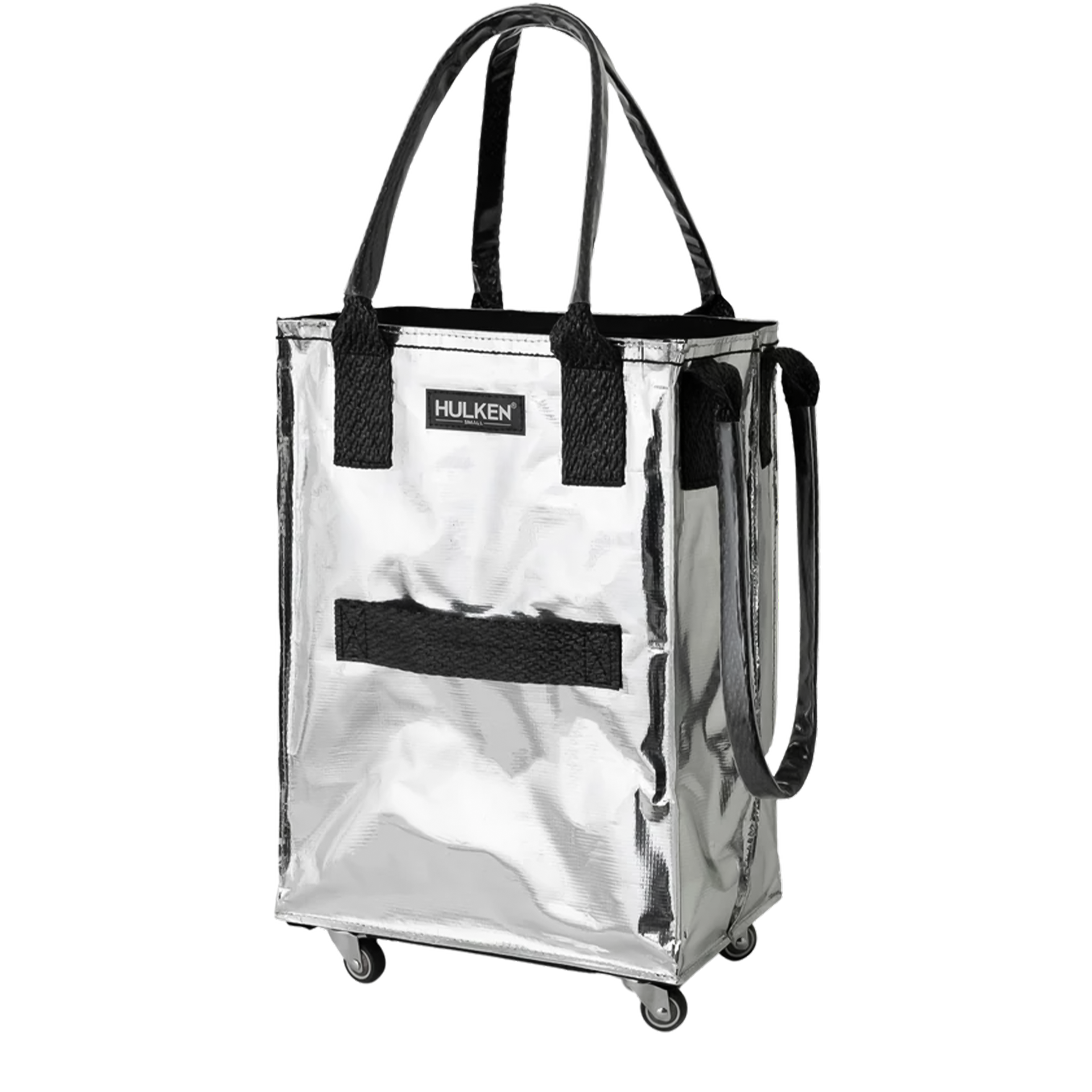 Hulken Original Rolling Tote Bag Quick Schleps Klein Silber