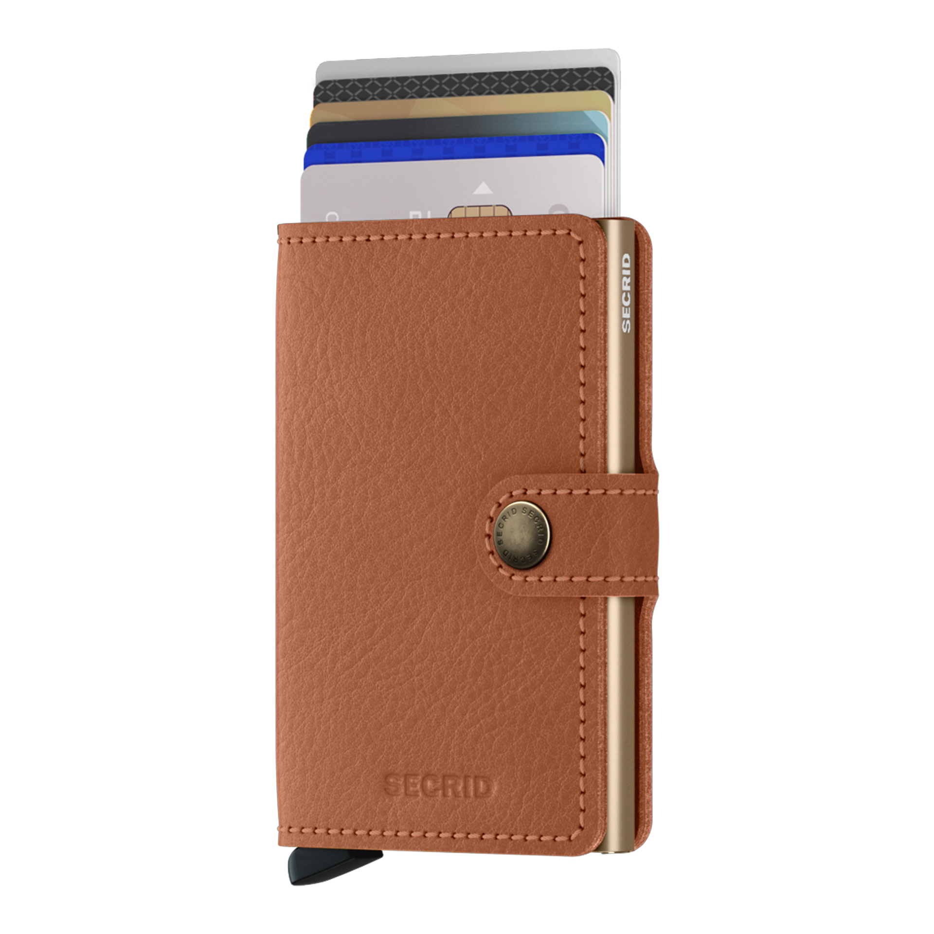 Secrid Miniwalet Veg Karamell/Sand, Brieftasche, Kartenhalter, Leder, Bi-Fold, Geldkartenwallet