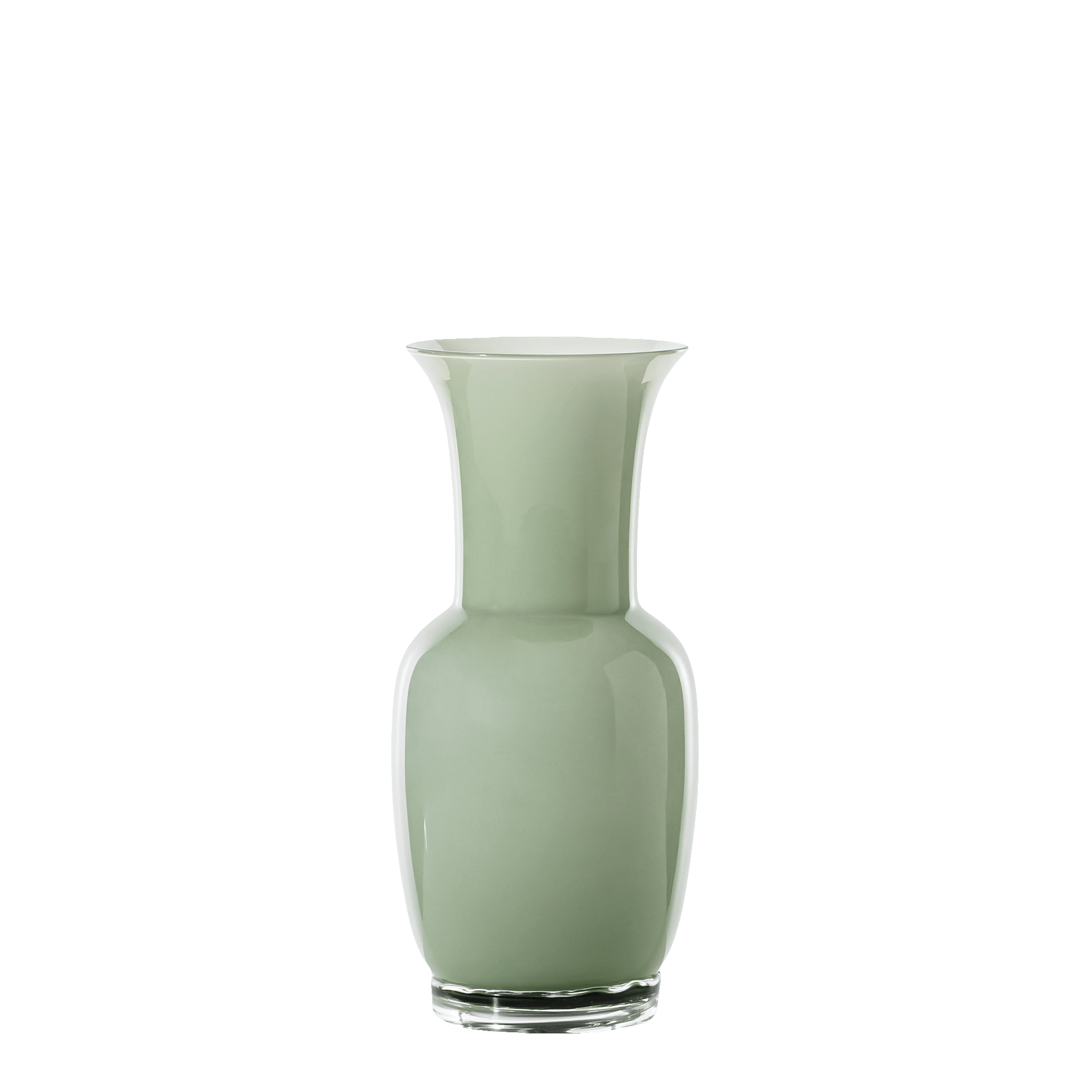 Venini Opalino Vase Rio Grün