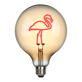 Sompex Cubic Bulb Flamingo