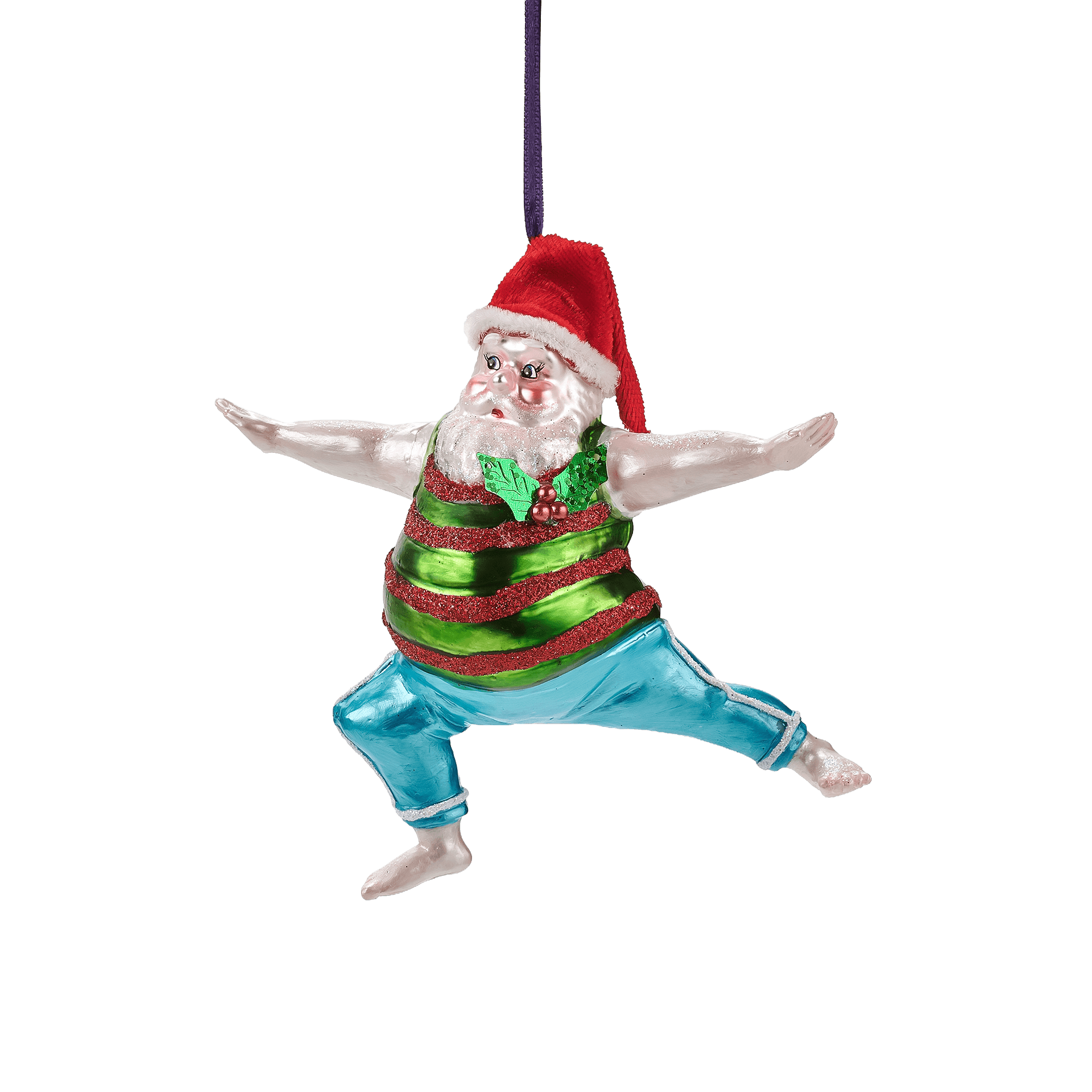 Gift Company Hänger Yoga Santa Krieger Haltung
