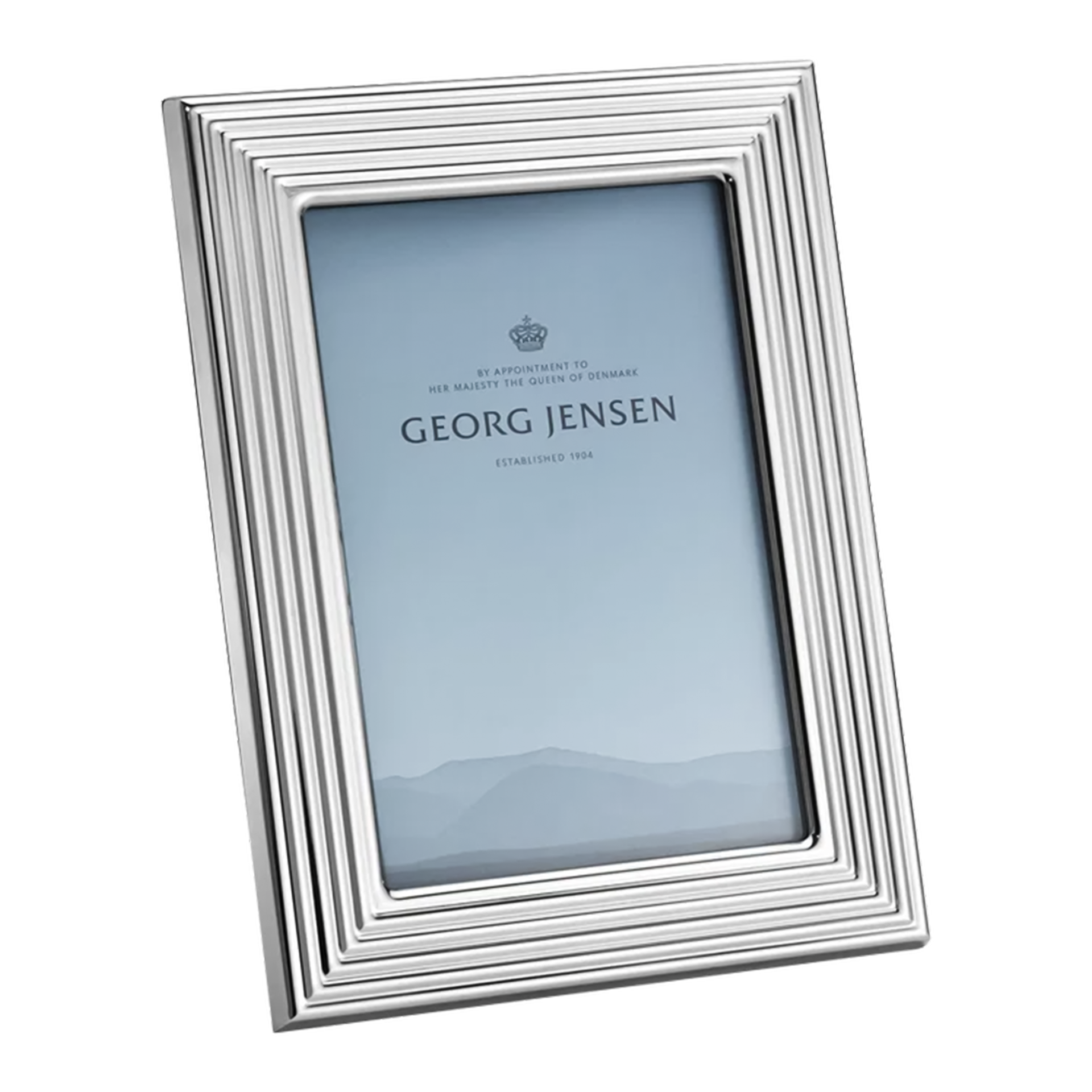 Picture Frame 13x18 cm, Bildrahmen, Silberner Rahmen, Georg Jensen, Fotosrahmen, Rahmen mit Bergen