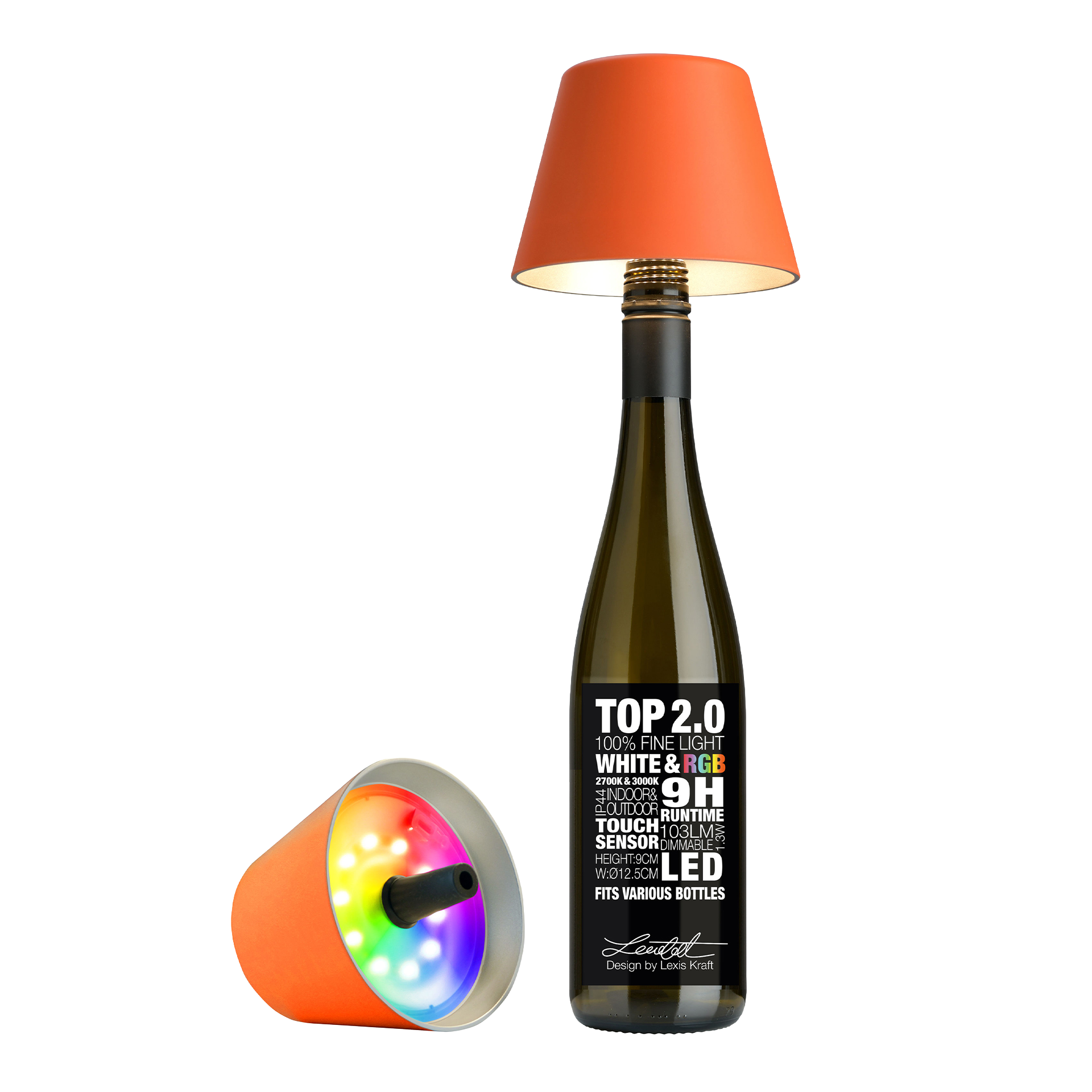 LED Bottle Light Dimmable Orange