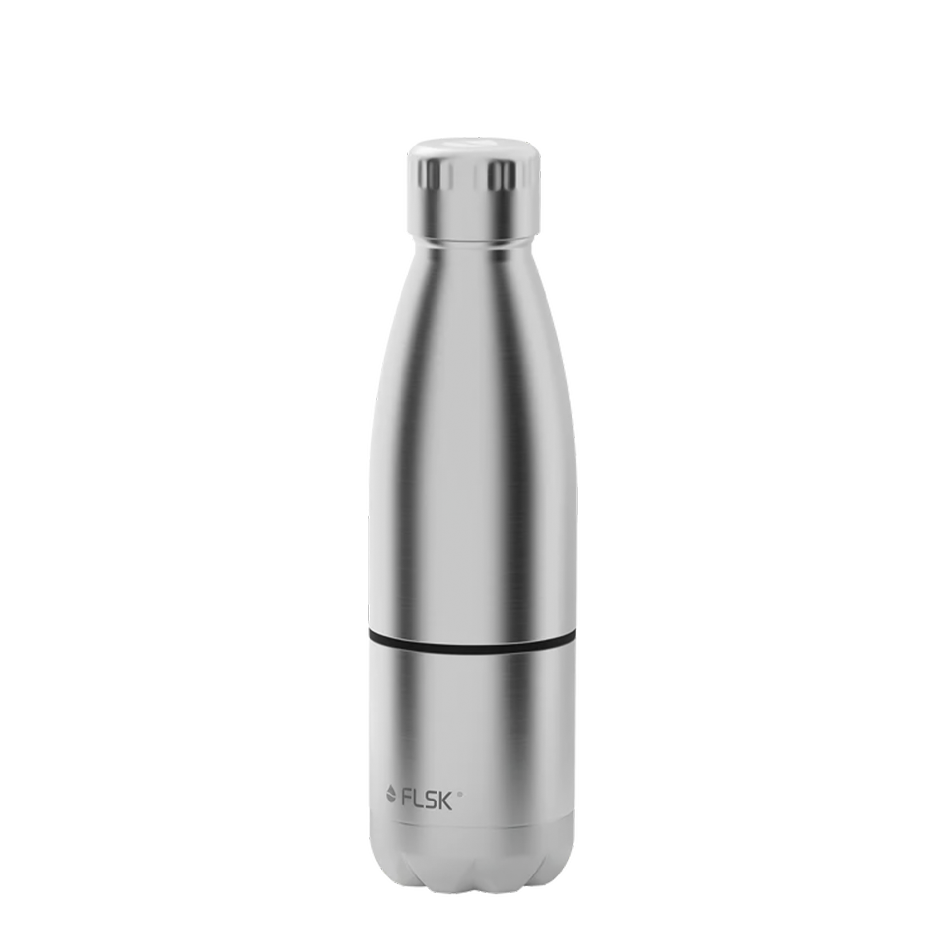 FLSK Trinkflache mit Becher Edelstahl 0.70 l