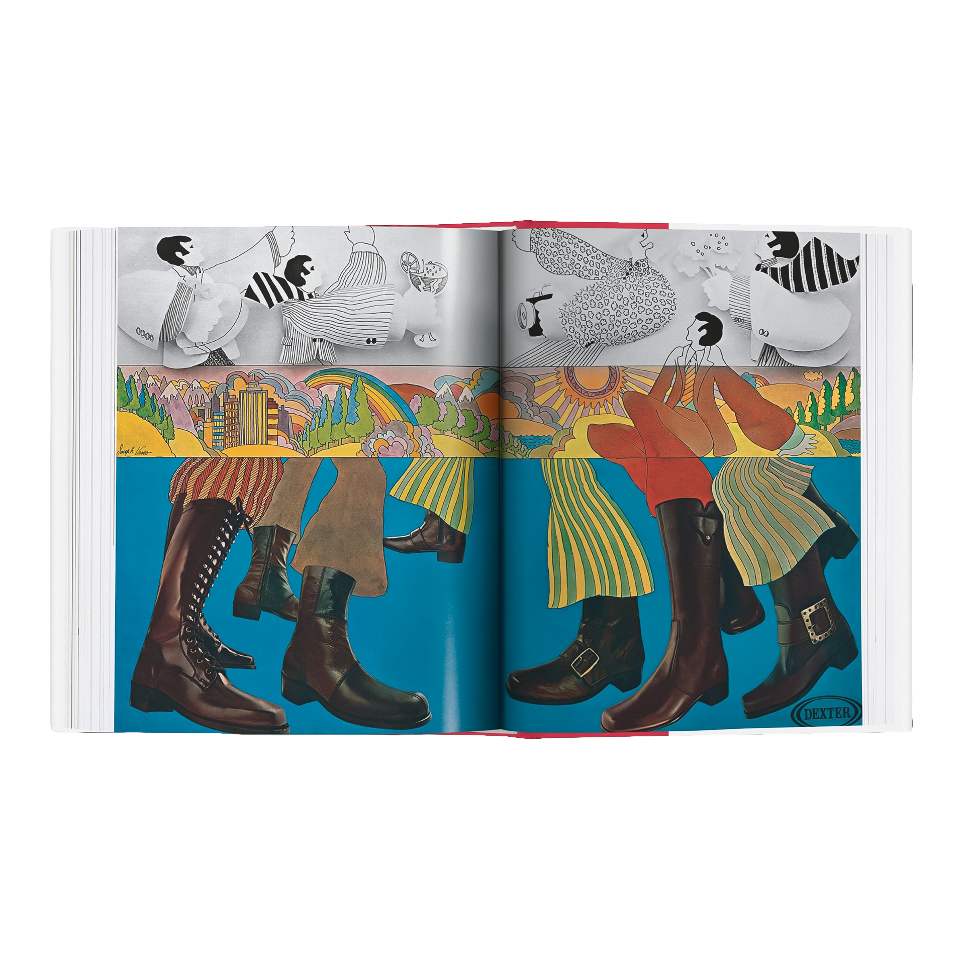 20th-Century Fashion. 100 Years of Apparel Ads, stiefel, boots, leder, farben, ohne marke