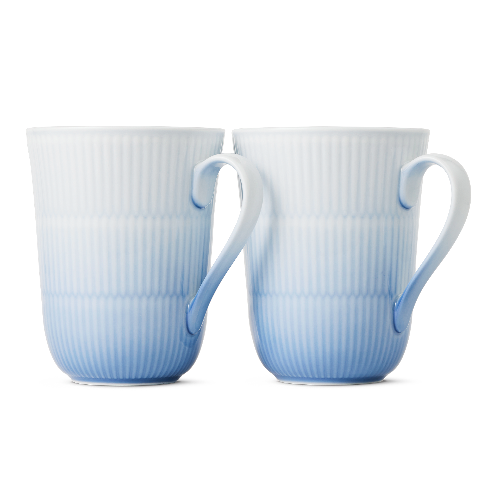 Royal Copenhagen Henkelbecherset Iris blau