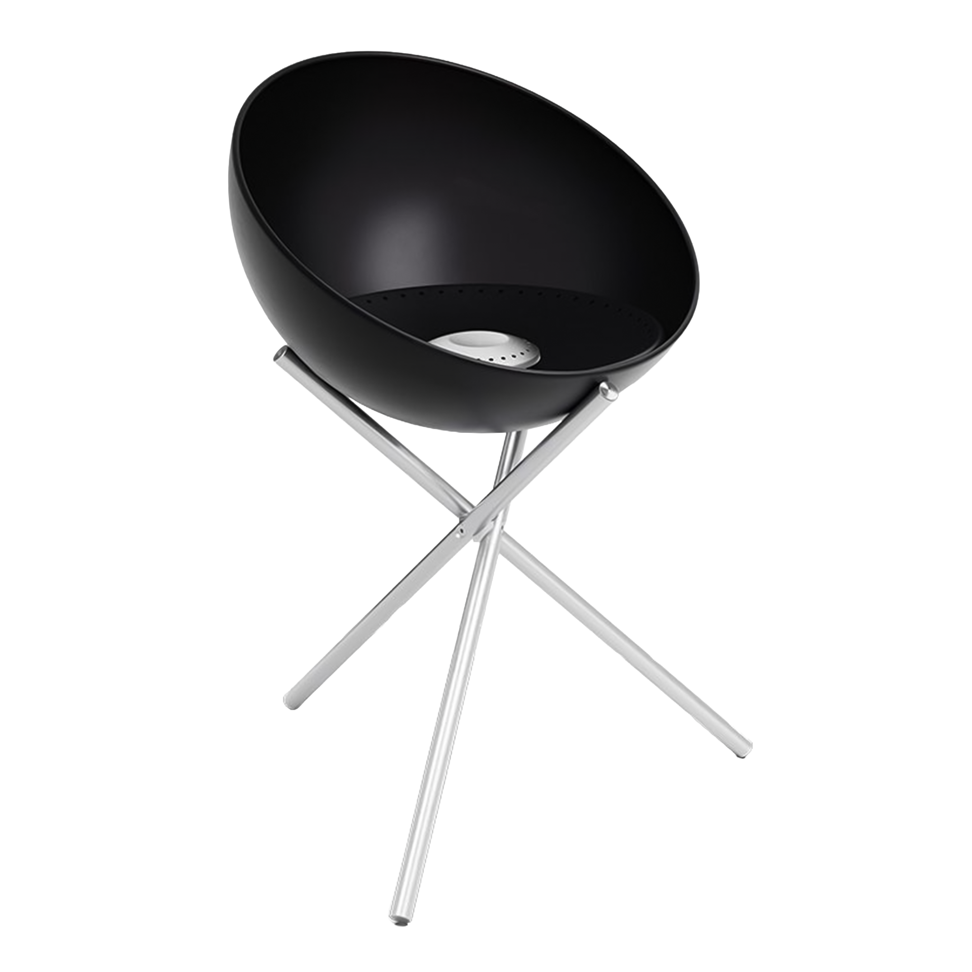 Fire Bowl 70 with tripod, stuhl, ergonomisch, schwarz, faltsessel, metallbeine