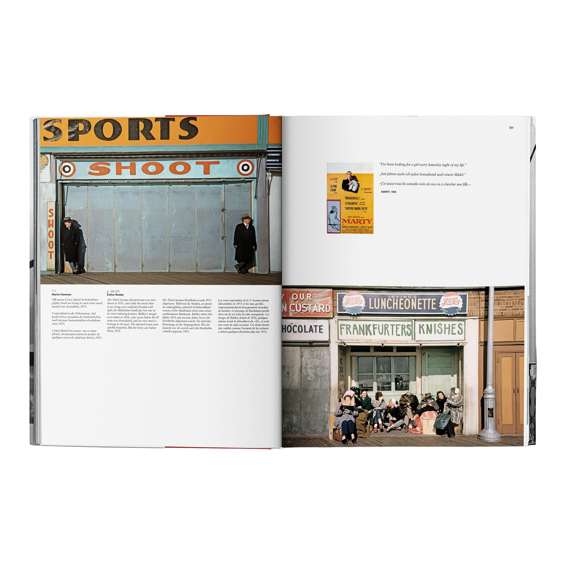 Coffee Table Book New York, shopfront, shopfront, neon sign, street scene, bus stop?