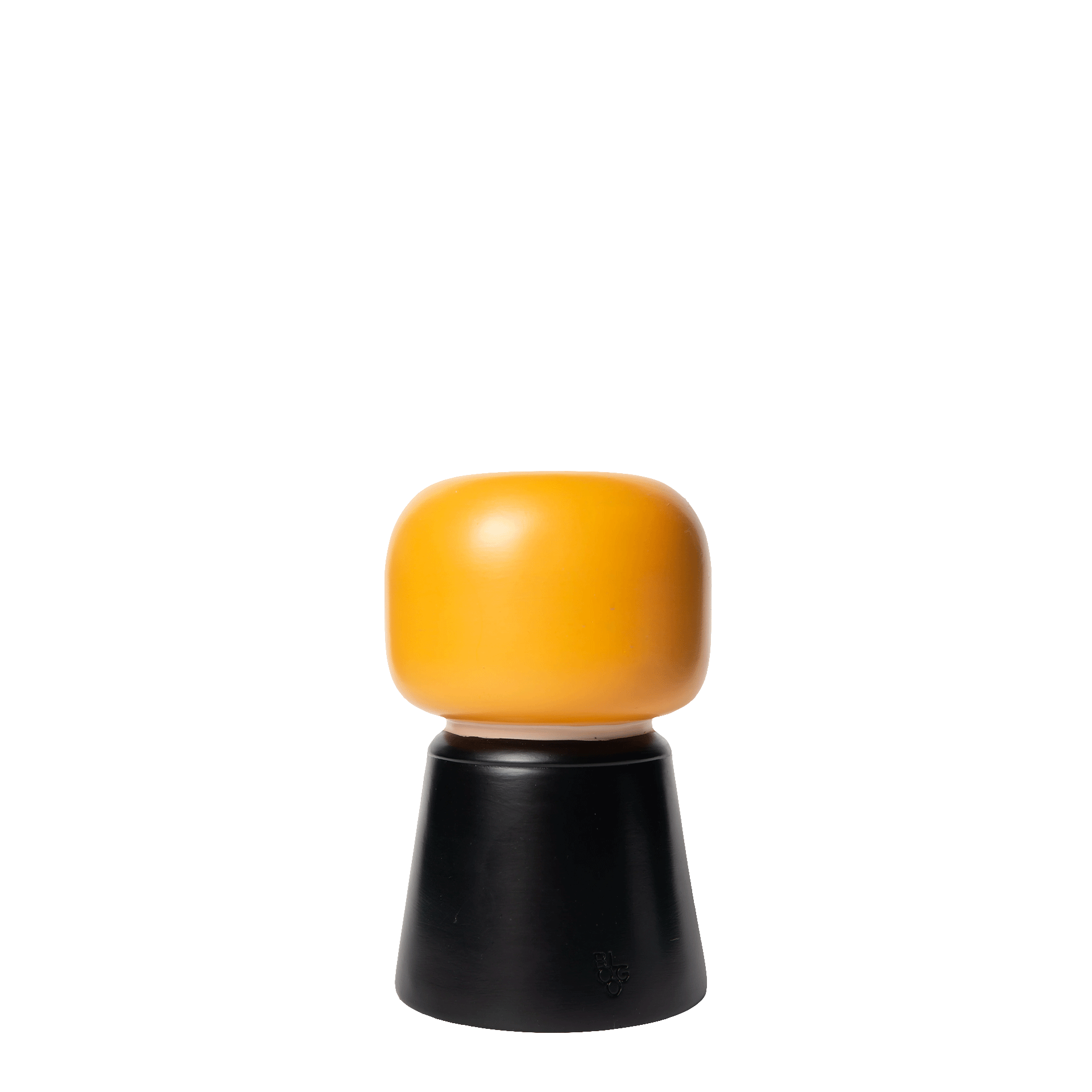 Vase The Rock 15 cm, kugel, gelb, material?, figur?, hocker?