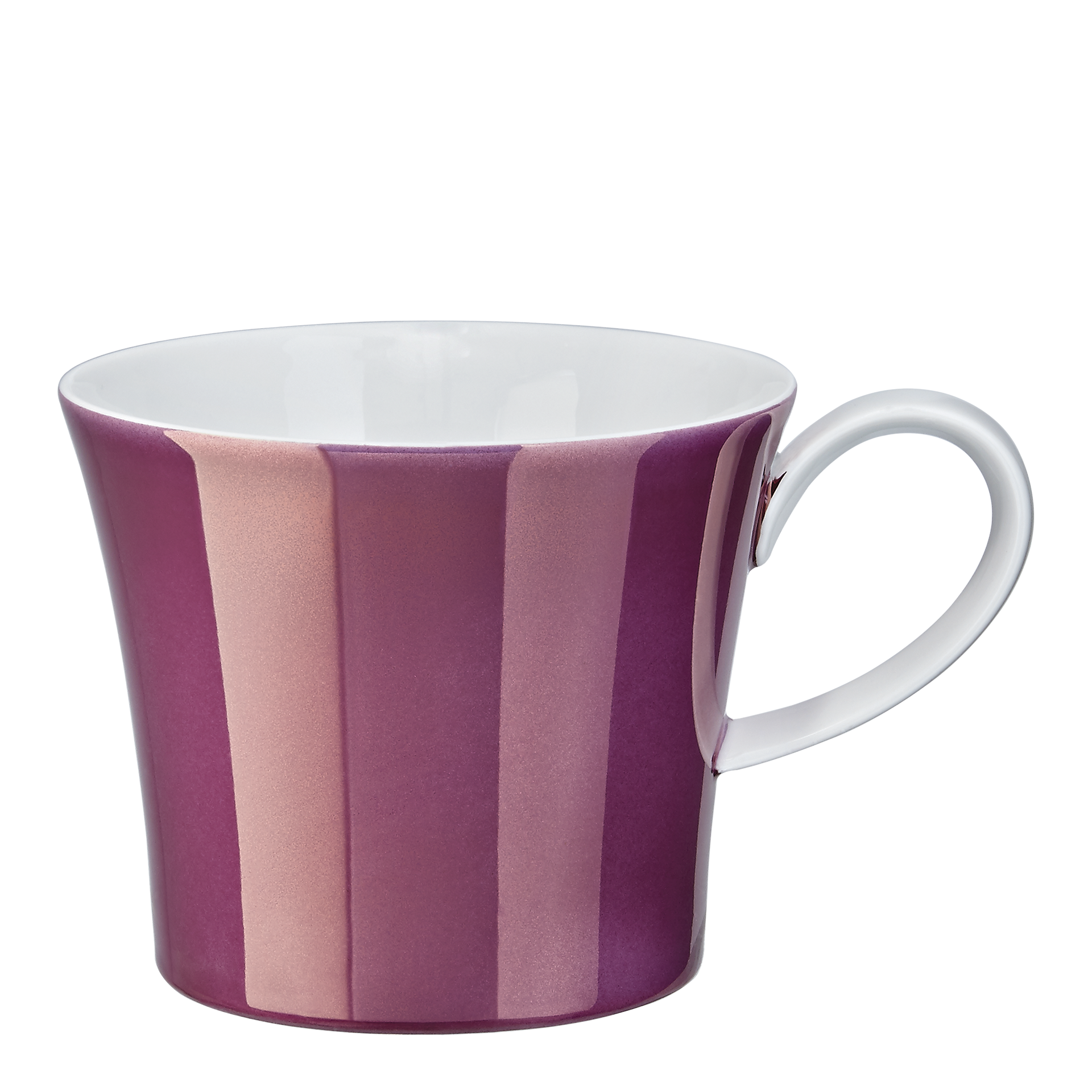 Breakfast Cup Wedding 0.30 l, Tasse, Becher, Keramik, Streifen, Violett