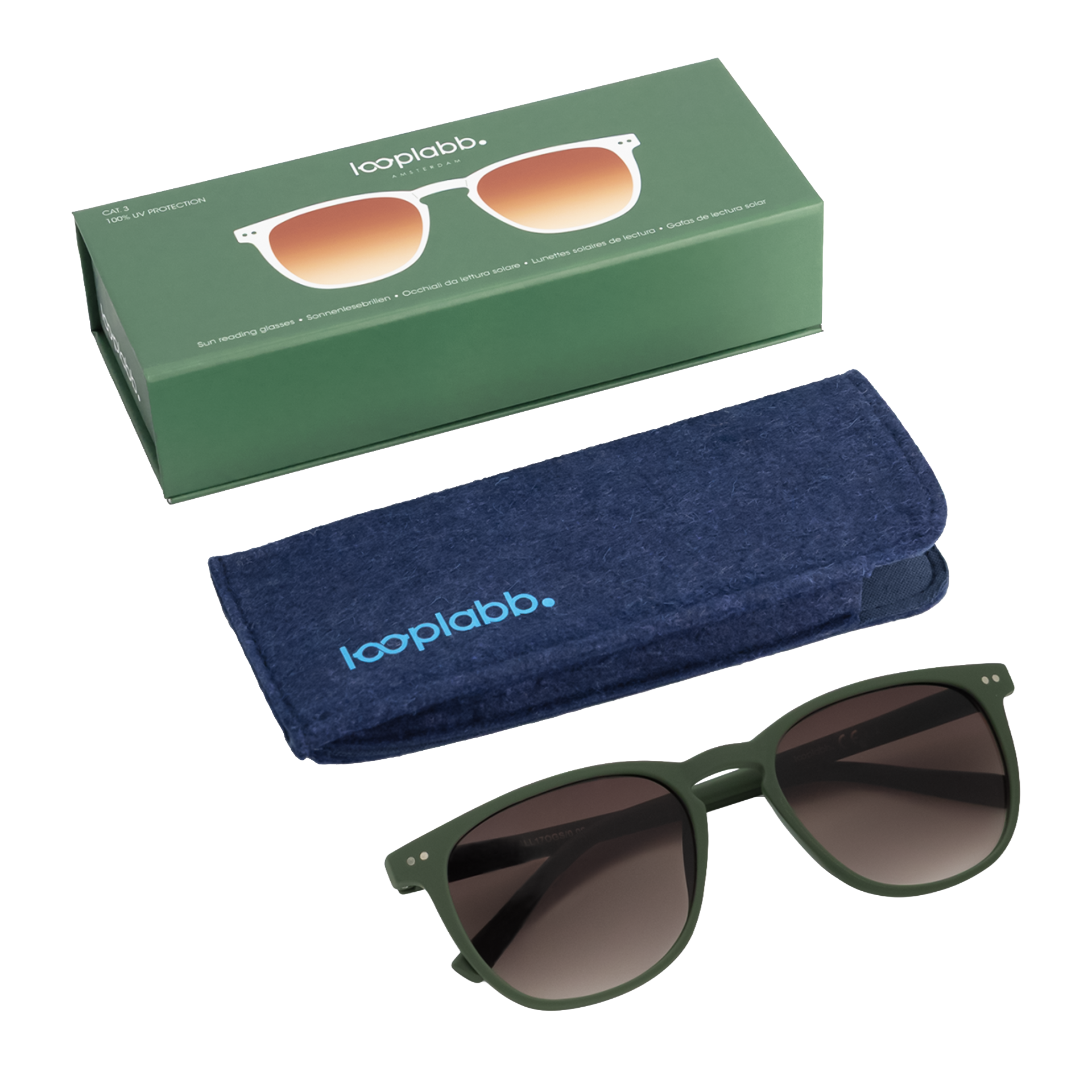 Looplabb Sonnenbrille THE GEORG SUN Olive Green