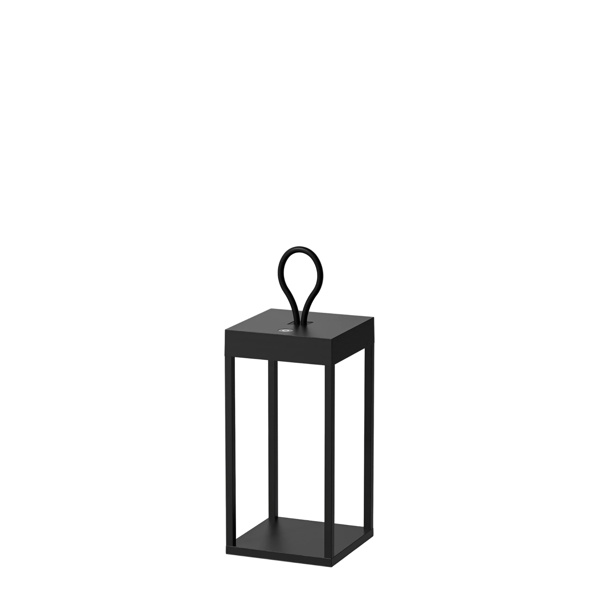 Qoozii LED Akku Laterne Bali Schwarz 30 cm