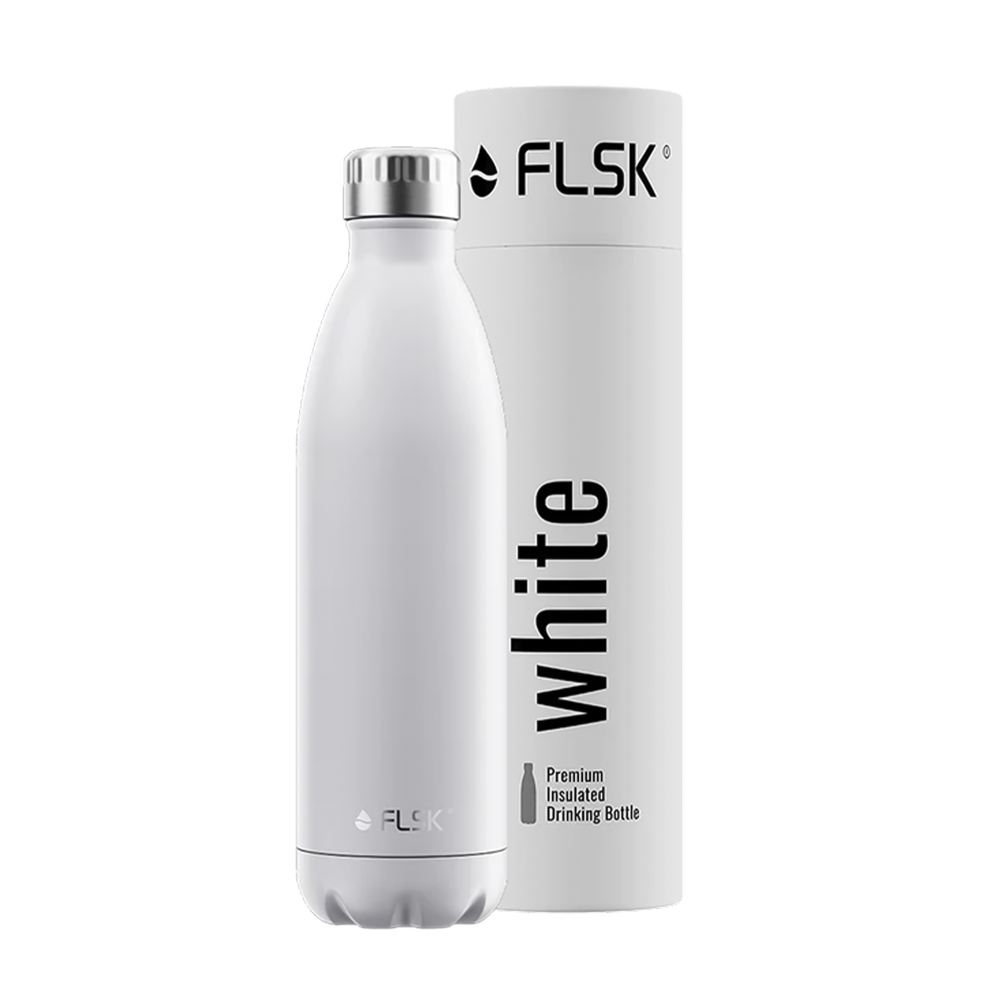 FLSK Trinkflasche Weiß 0,75 l