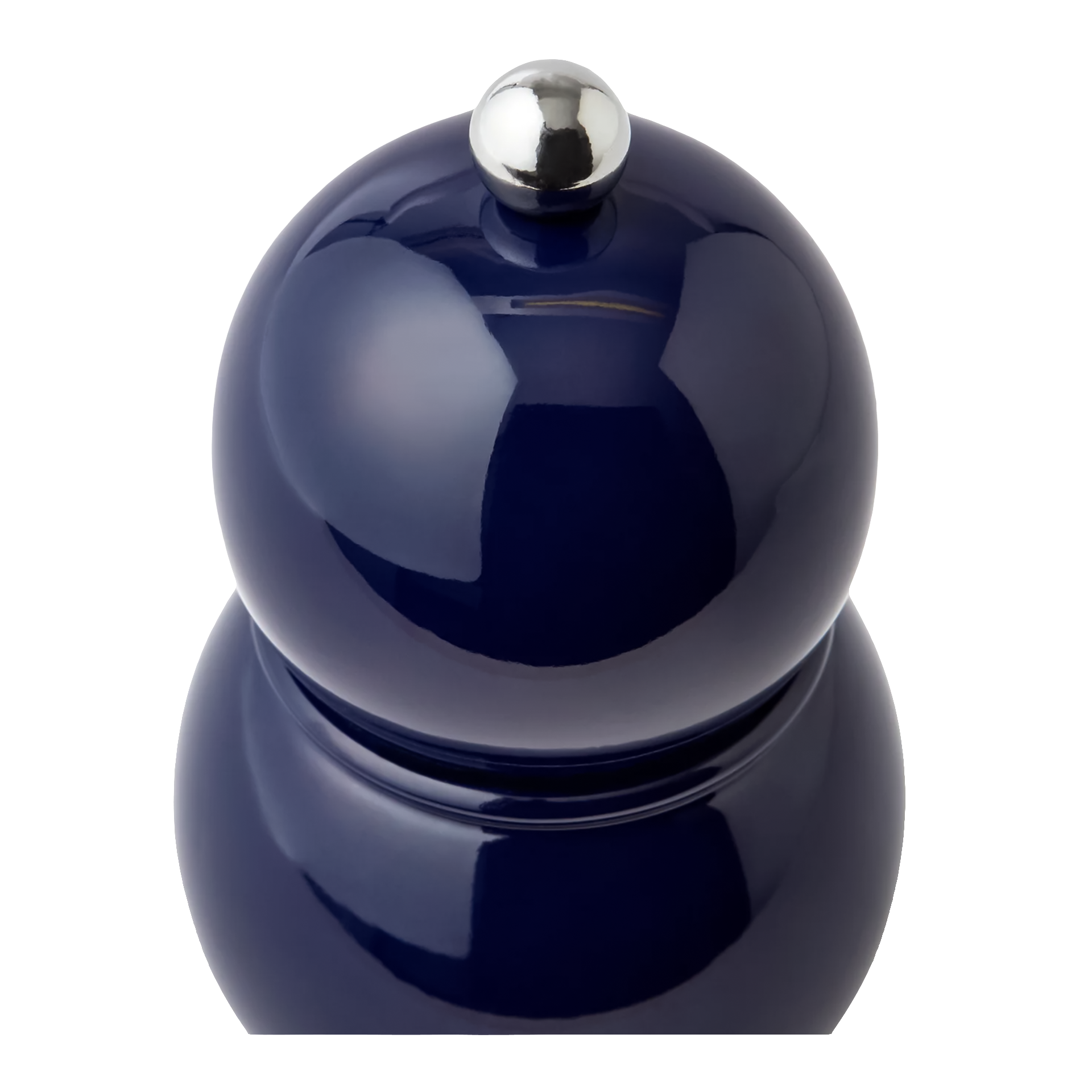 Salt- Pepper Mill navy 12 cm, Kugel, Deko-Kugel, Glasperle, Nachtblau,  mattierter Ton