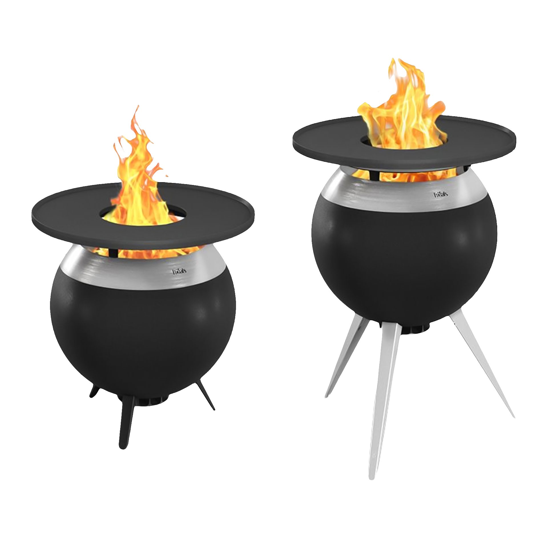 höfats Moon Plancha 55, feuerstelle, feuerpfanne, outdoorkamin, kugelgrill, stahl