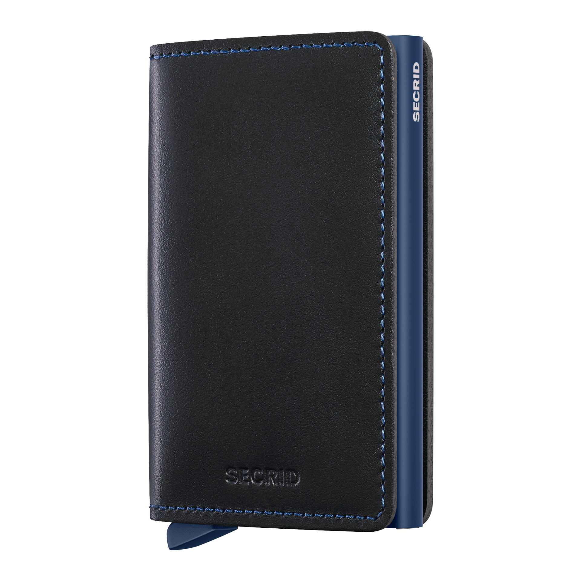 Secrid Slimwallet Original Schwarz/Navy, Portemonnaie, Cardholder, Blau, Schwarz, Naht
