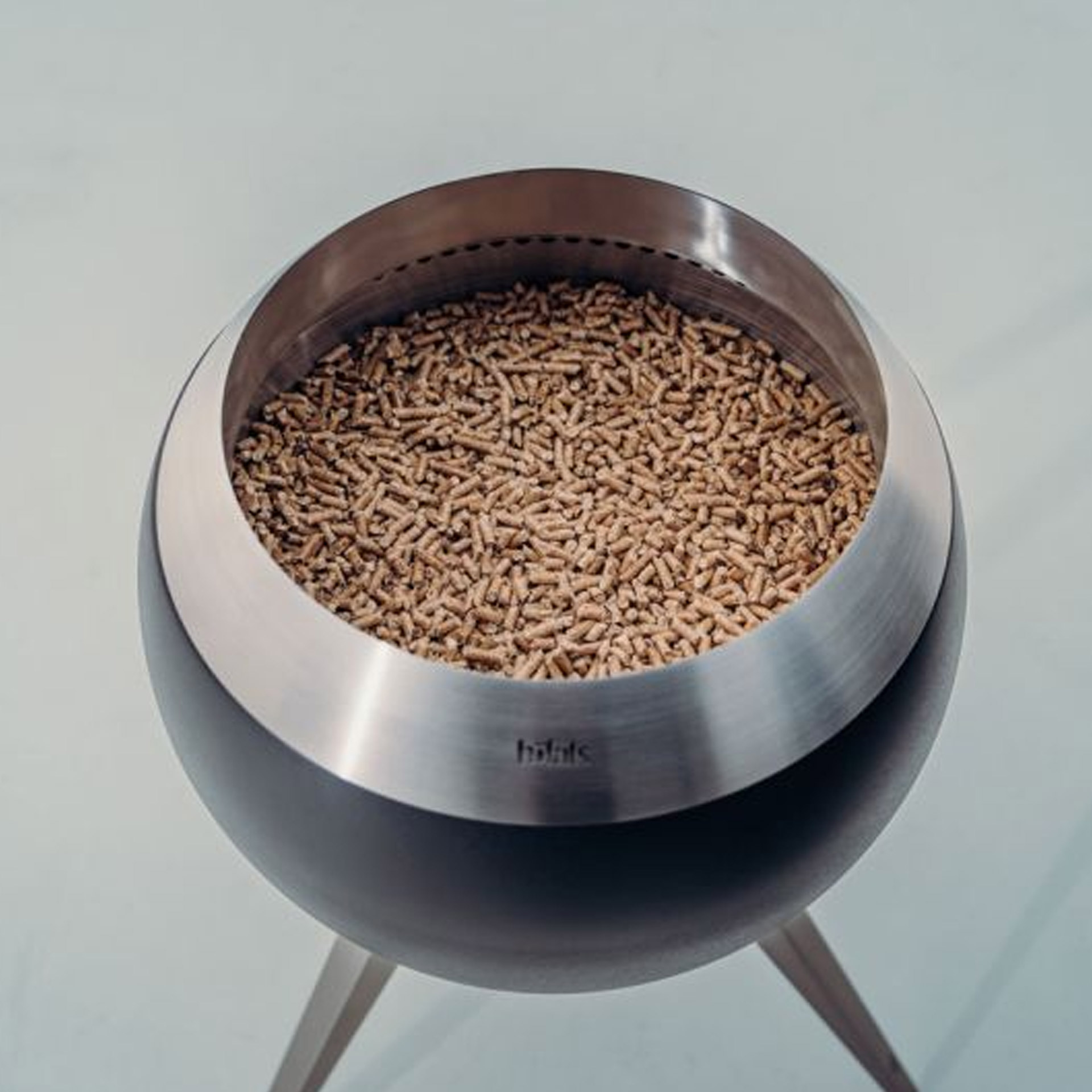 Premium Wood Pellets, Hunde-Futter, Trockenpellets, Tiernahrung, Pelletfutter, Metallnapf