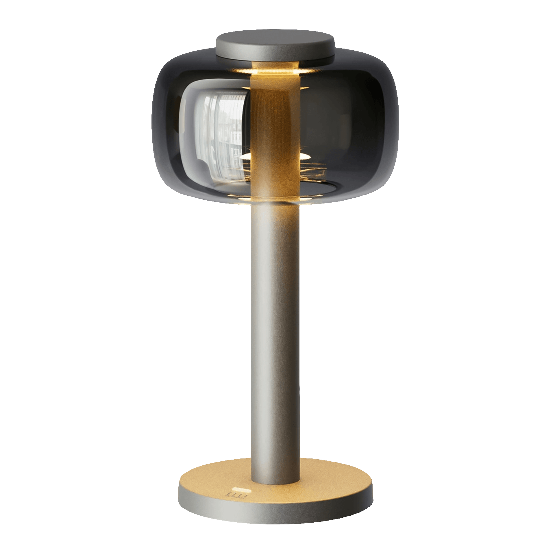 ELLE DECORATION LED Tischlampe ODEON silber