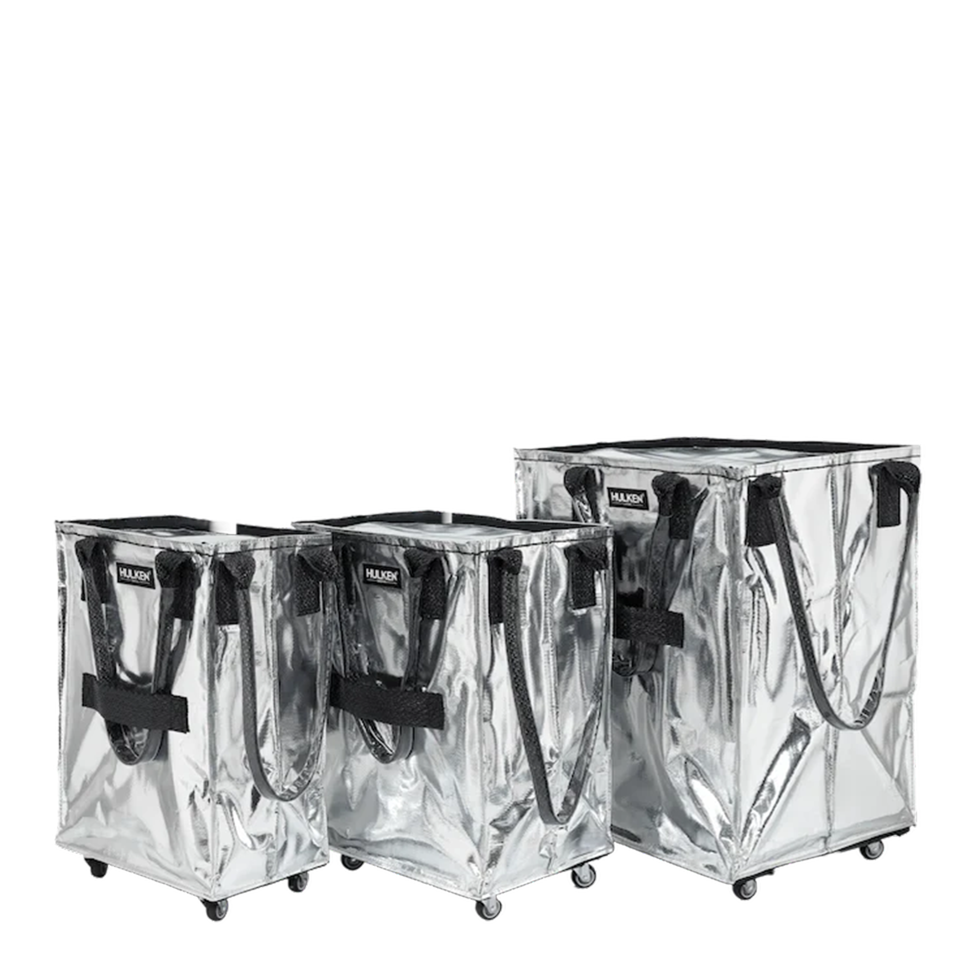 Hulken Original Rolling Tote Bag Quick Schleps Klein Silber
