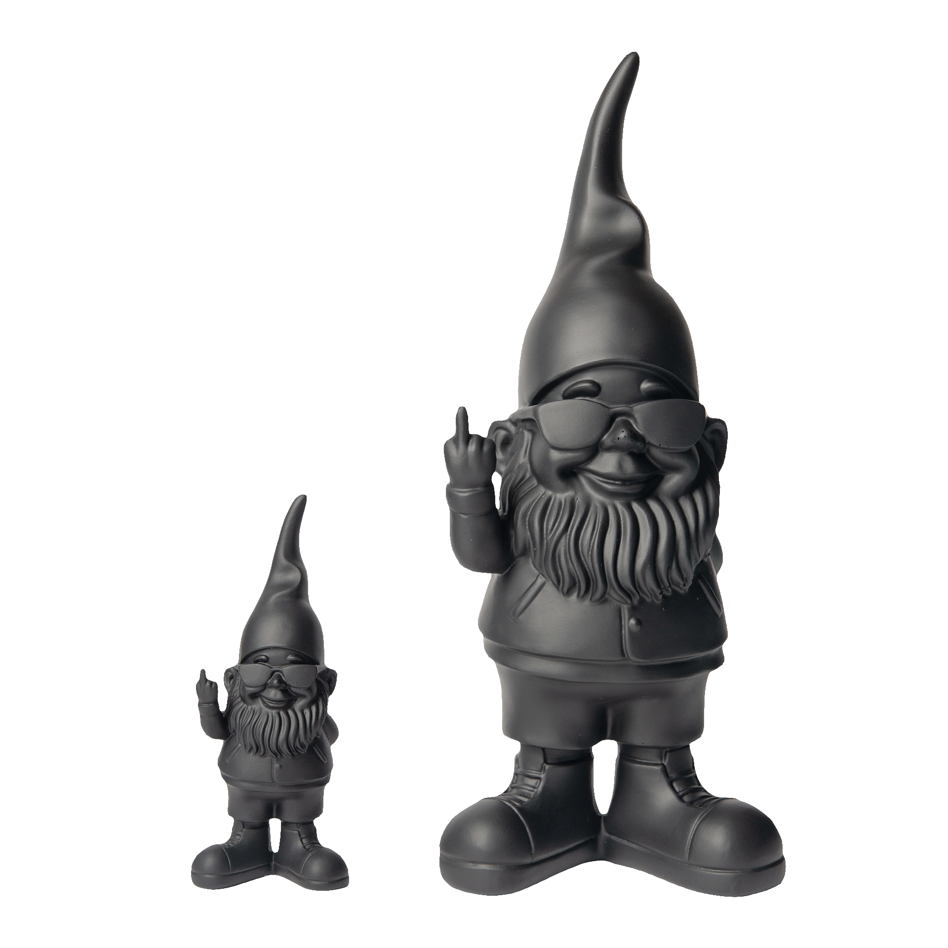 Gnome Bernado black 29 cm, Gnom, Figur, Dekofigur, Gartenfigur, Gnom