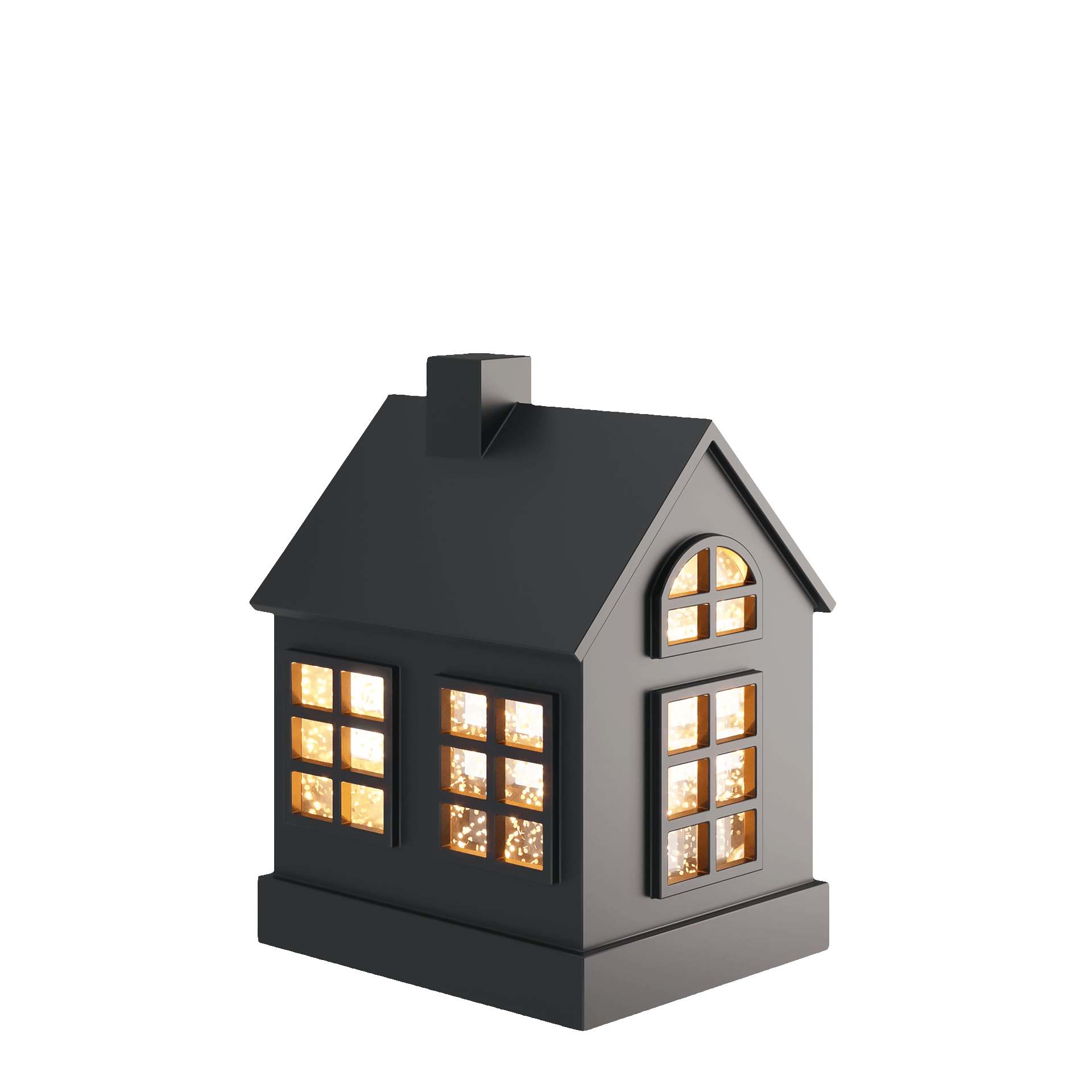 Sompex GLAMOR HOUSE LED Dekolampe Haus schwarz 16 cm