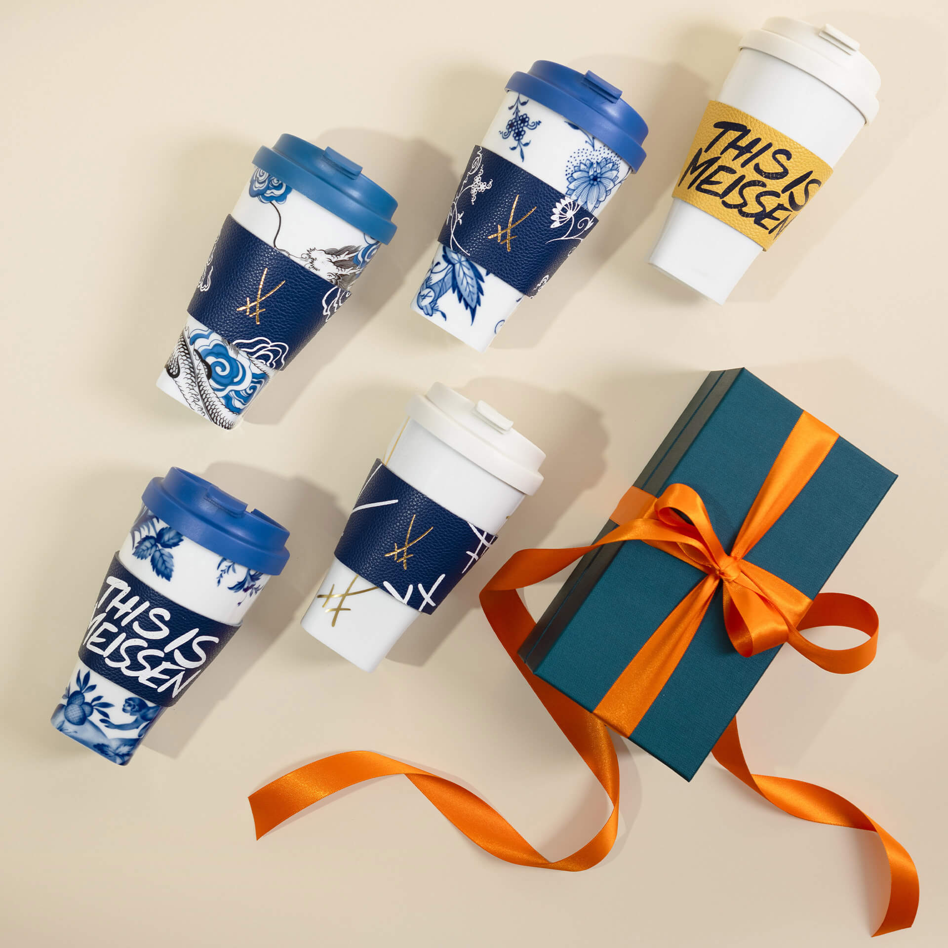 Meissen To-Go Becher Swords