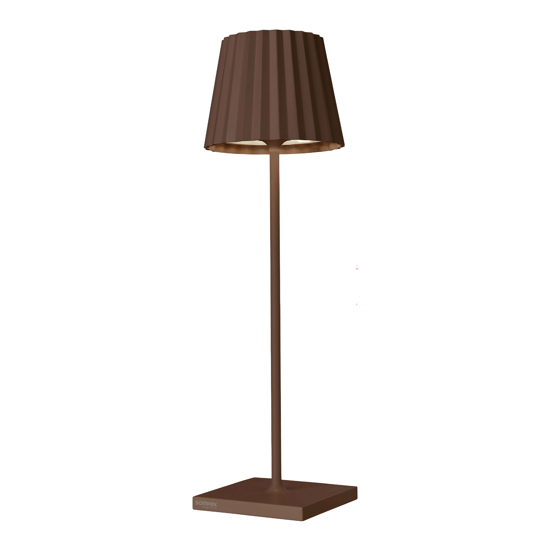 Rechargeable LED table lamp dimmable rust, Stehlampe, Schirmlampe, Braun, Standfuß, Kabelloses Design