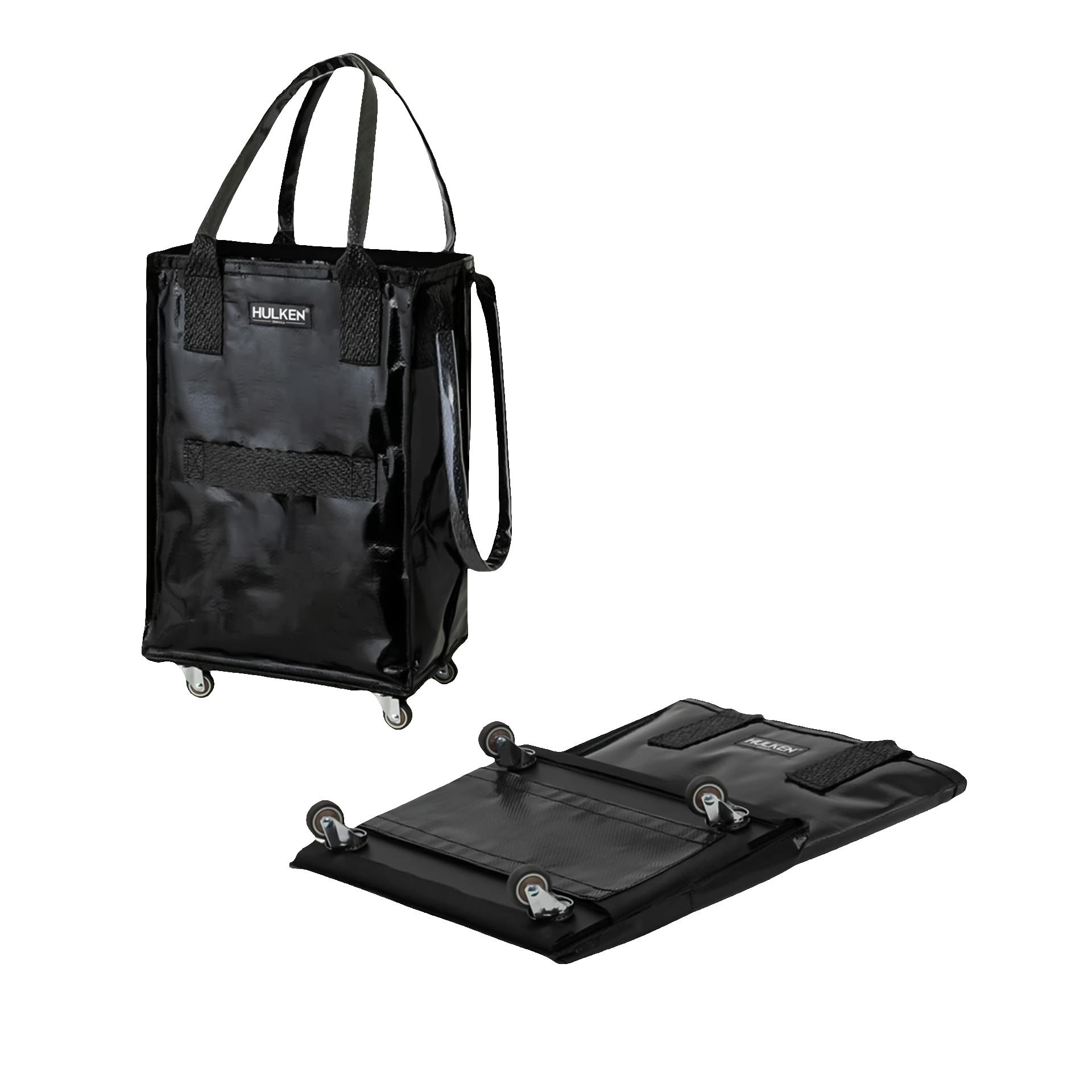 Hulken Original Rolling Tote Bag Quick Schleps Klein Schwarz