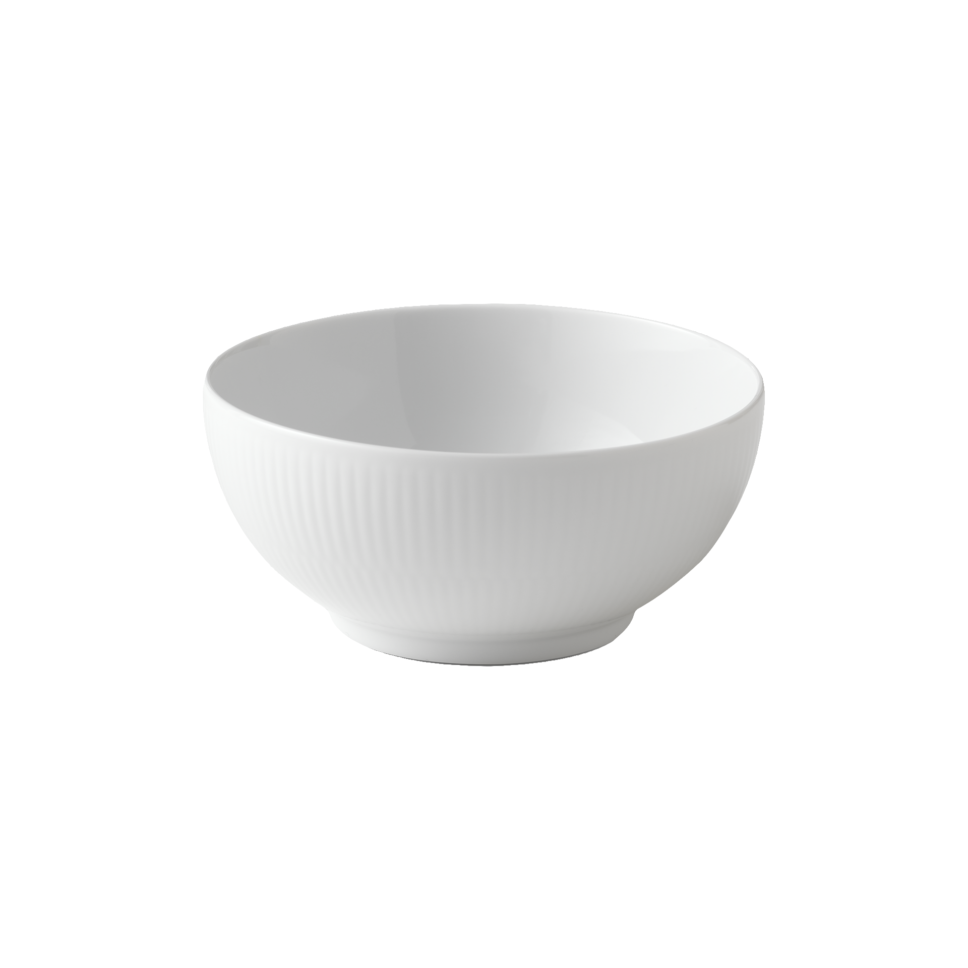 Royal Copenhagen Schale Weiß Gerippt 15,5 cm