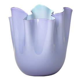 Venini Fazzoletto Vase Lilla Menta